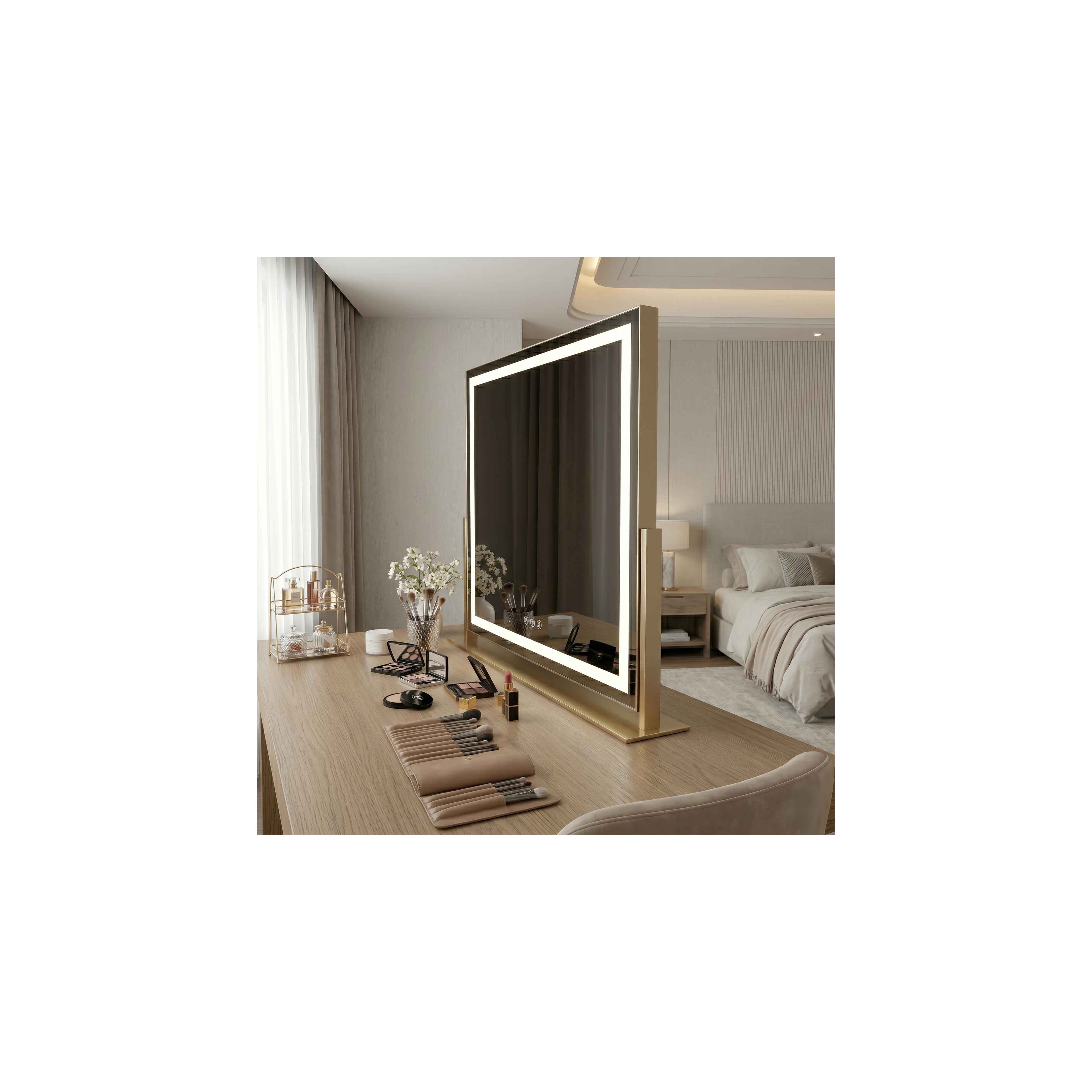 Mirror LED STUDIO L.Gold 58x45