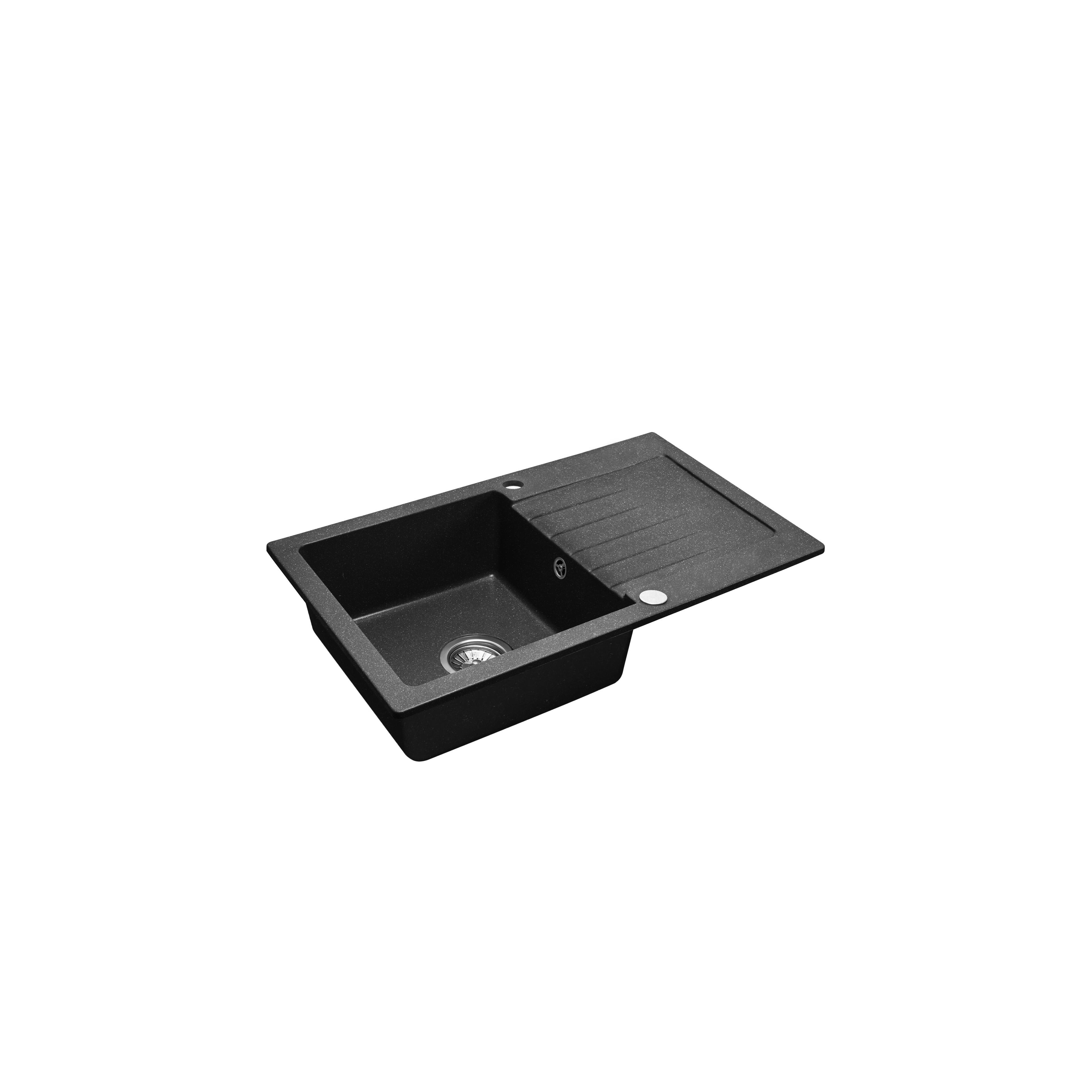 Spülbecken granit DAG black nakrapiany