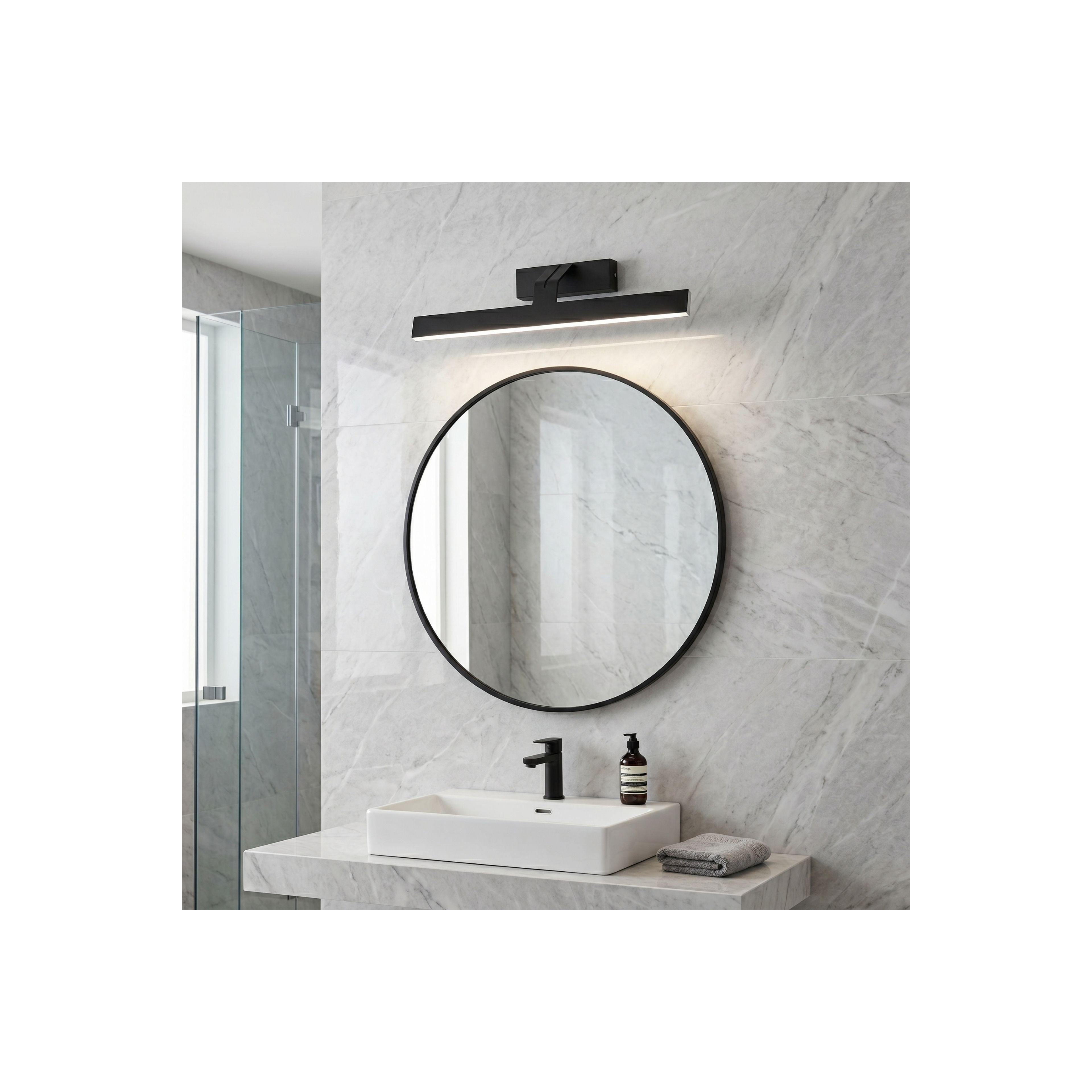 Vannitoa seina LED-valgusti SWE010-1W 43cm BLACK