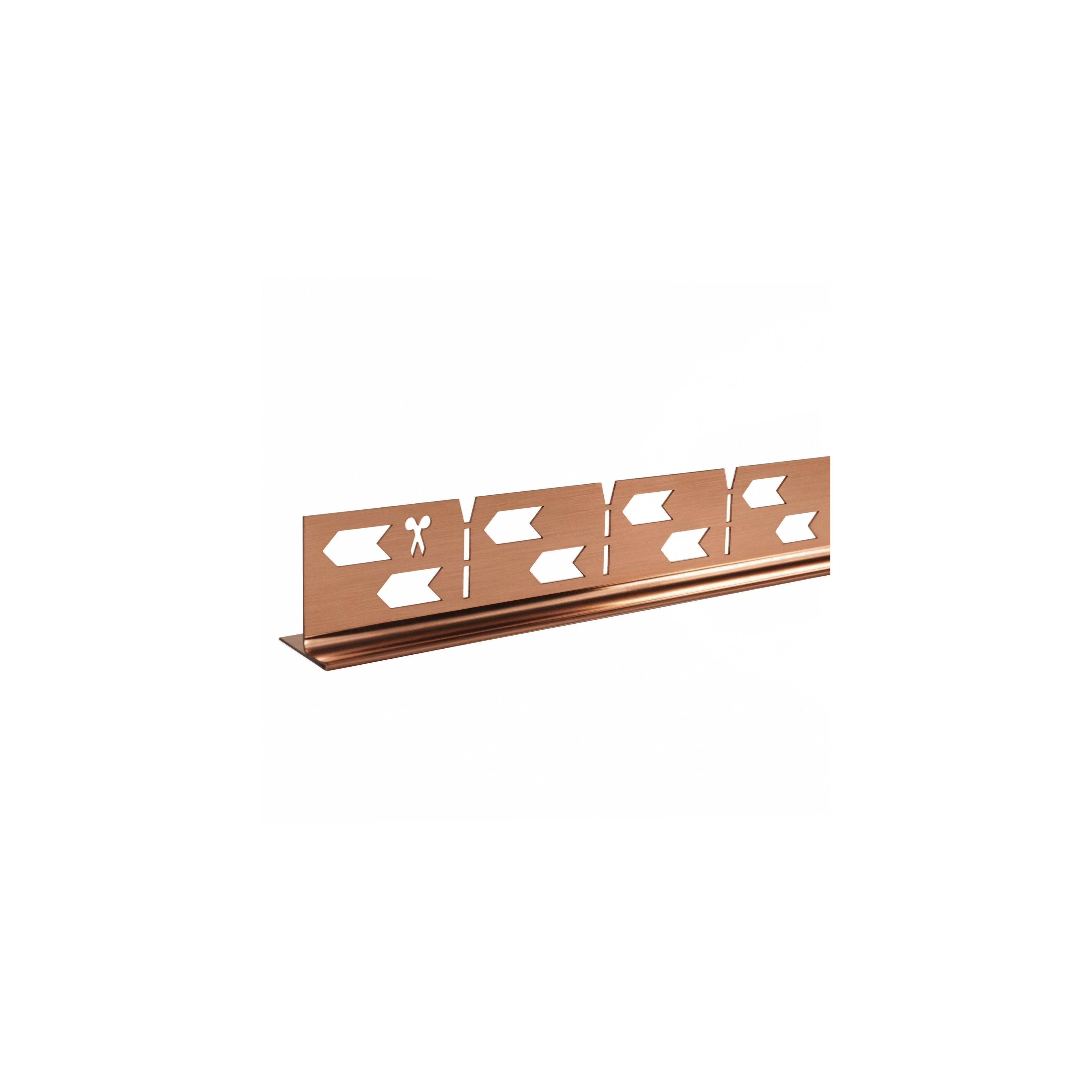 Profil de panta cadita de dus 120cm Brush Copper