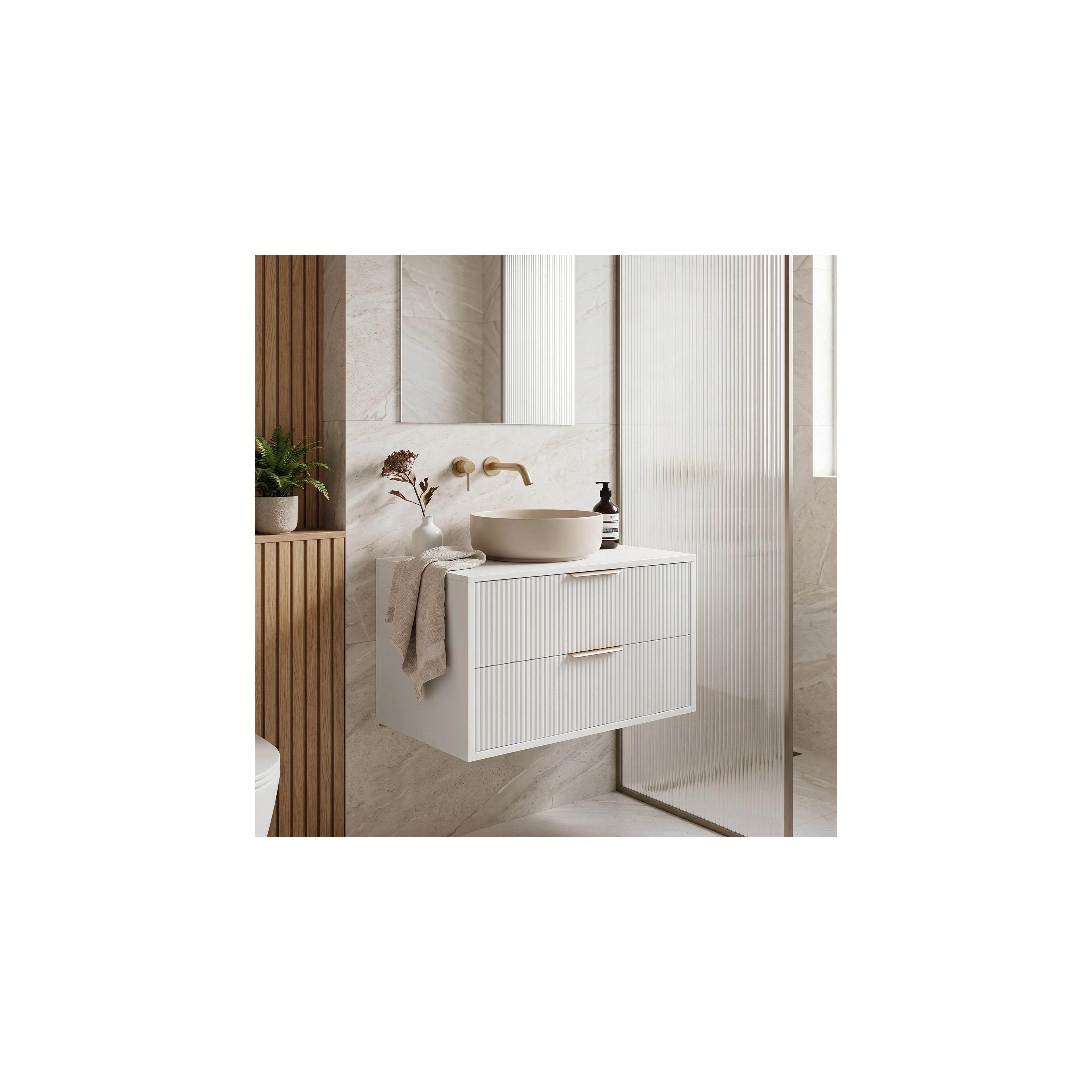 Bathroom vanity cabinet Rea Mono 80cm White