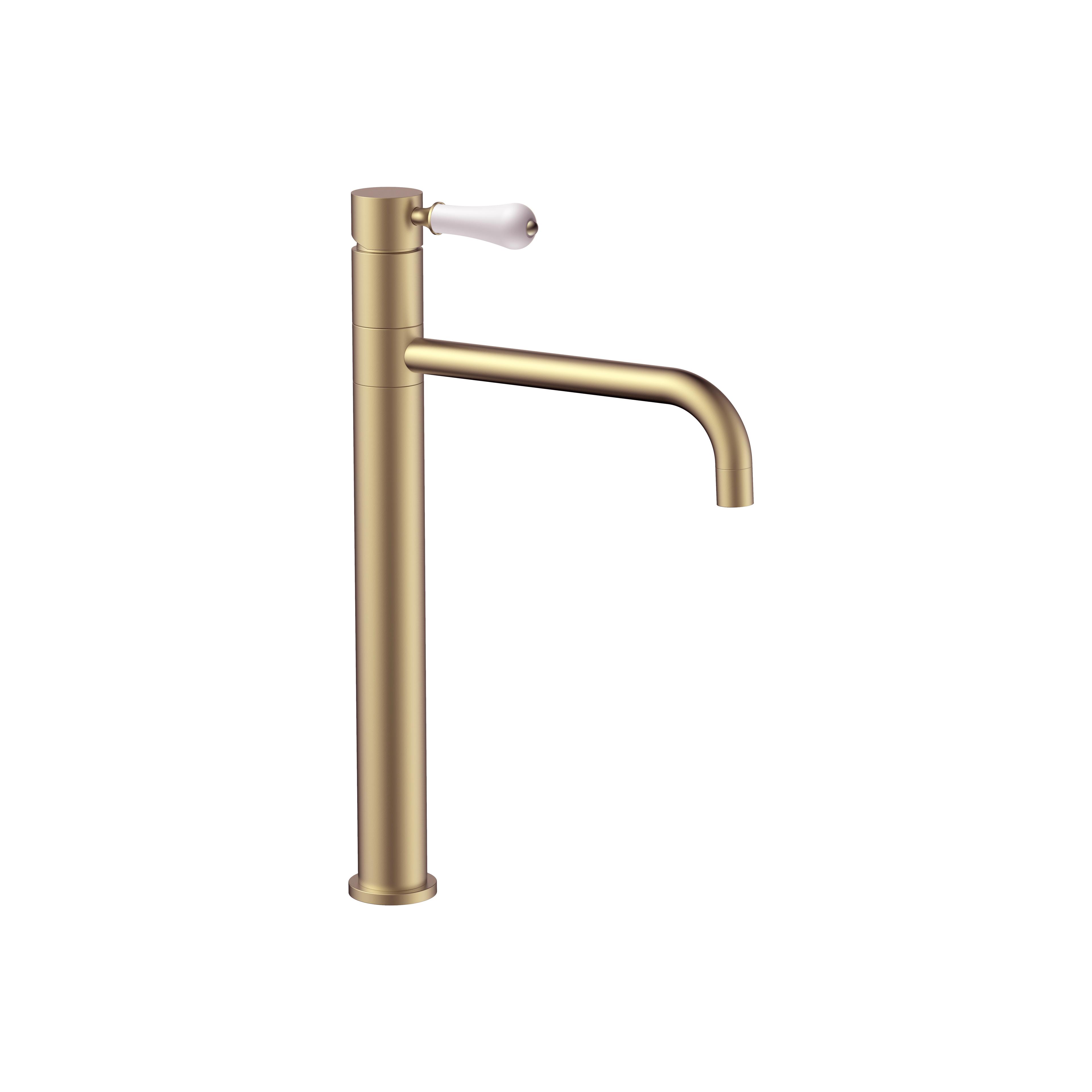 Robinet de lavabo Rea Serra Brush  Gold high
