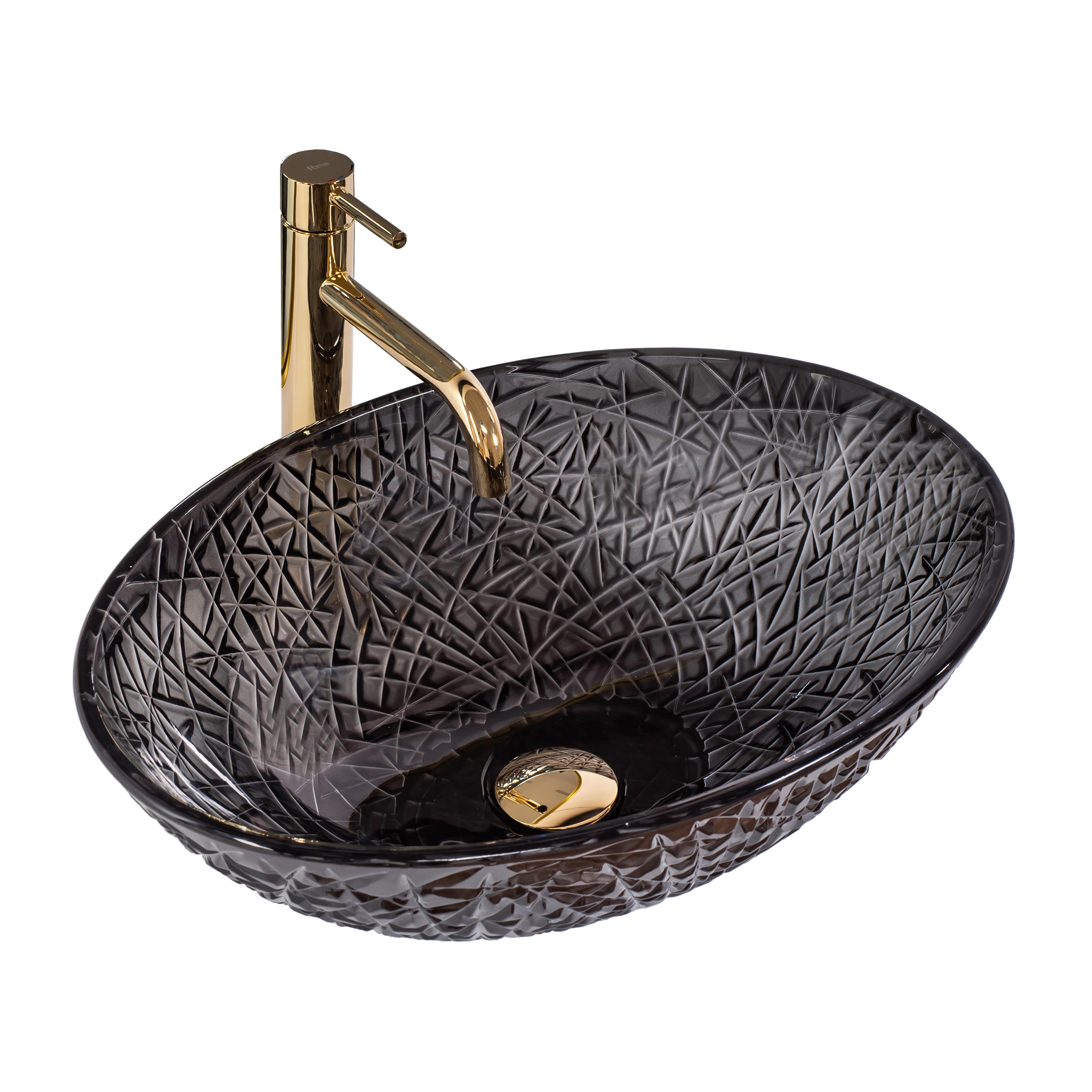 Lavabo sobre encimera REA FROST BLACK