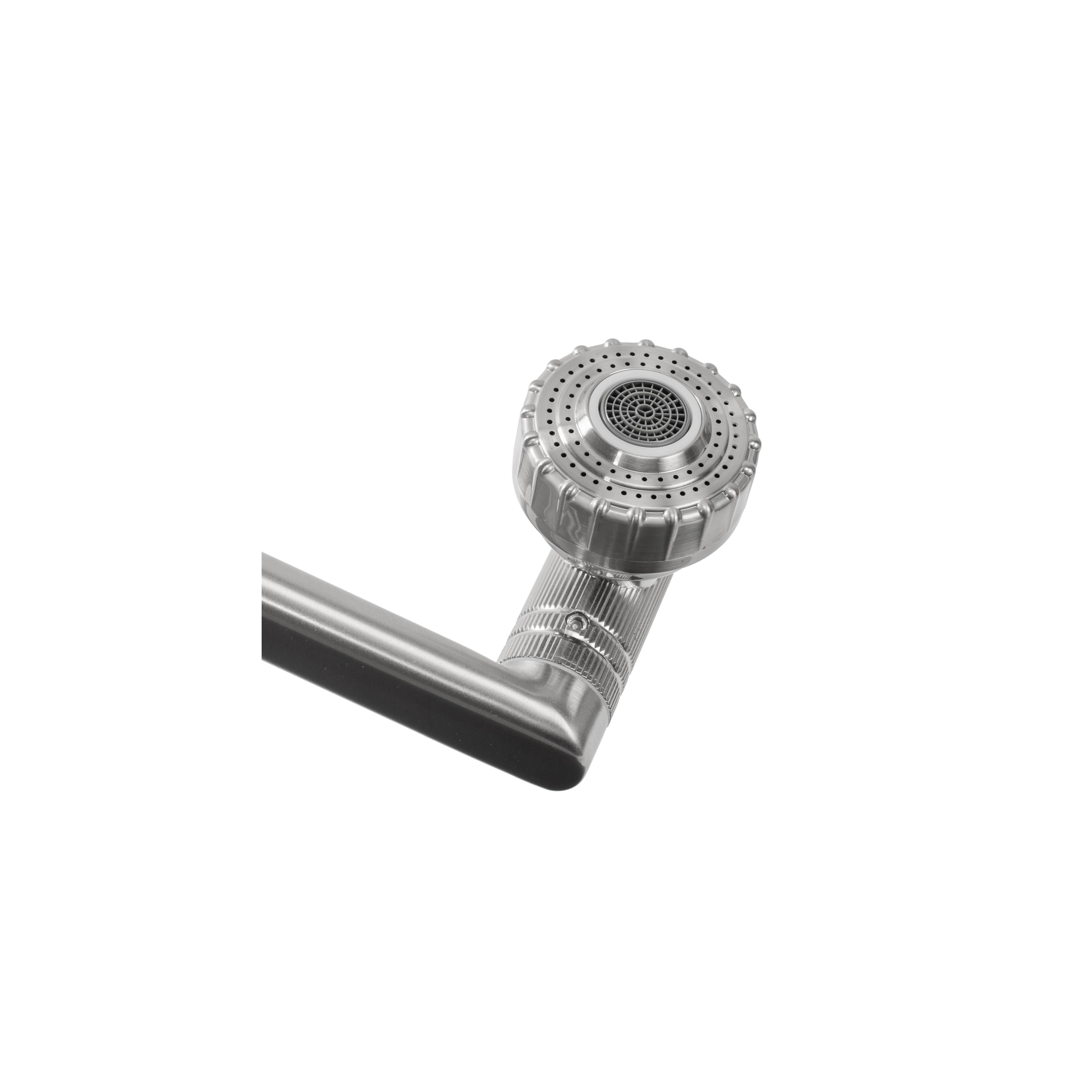 Robinet de salle de bain Rea PACO Nickel Brush INOX High