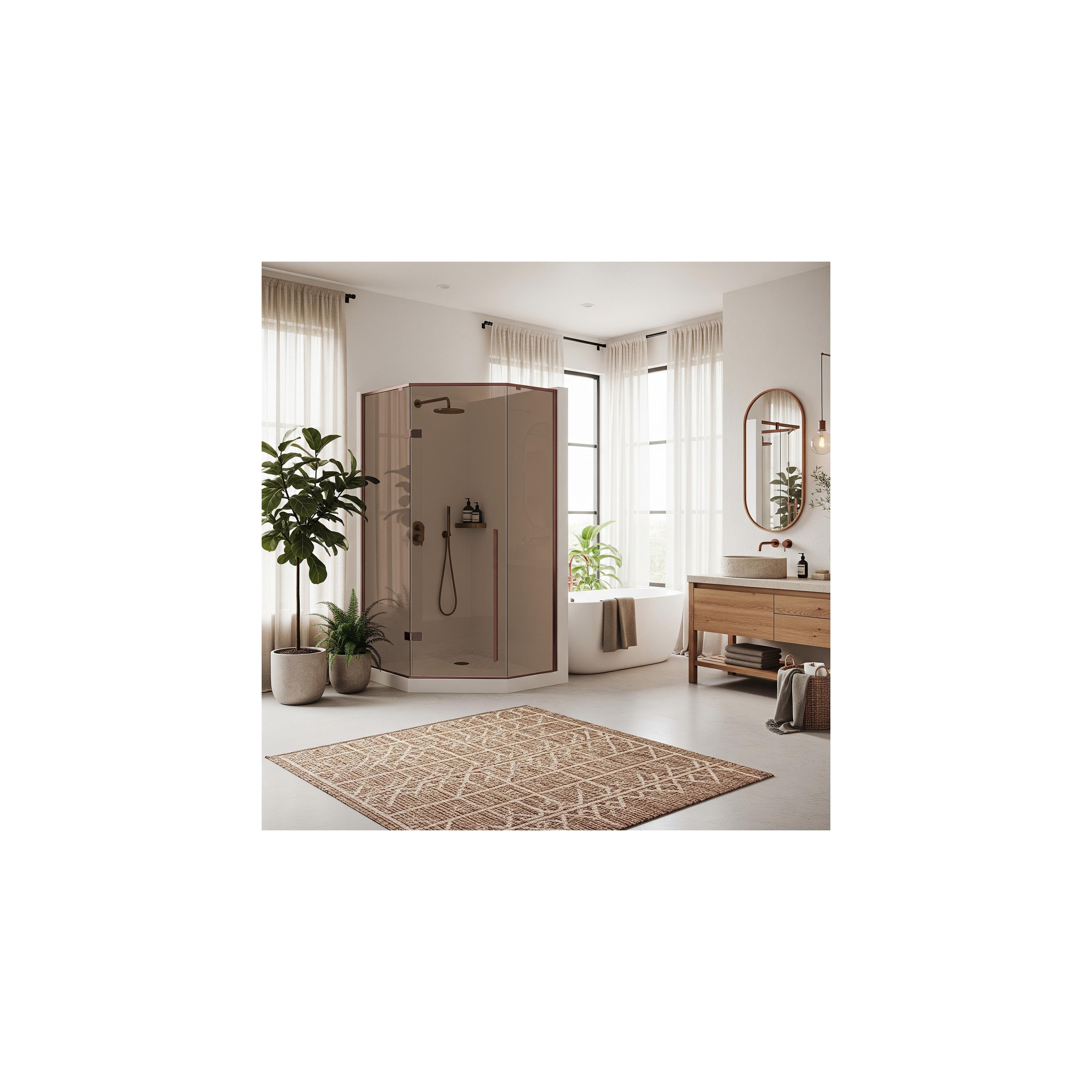 Cabine de douche DIAMOND 90x90 COPPER BRUSH