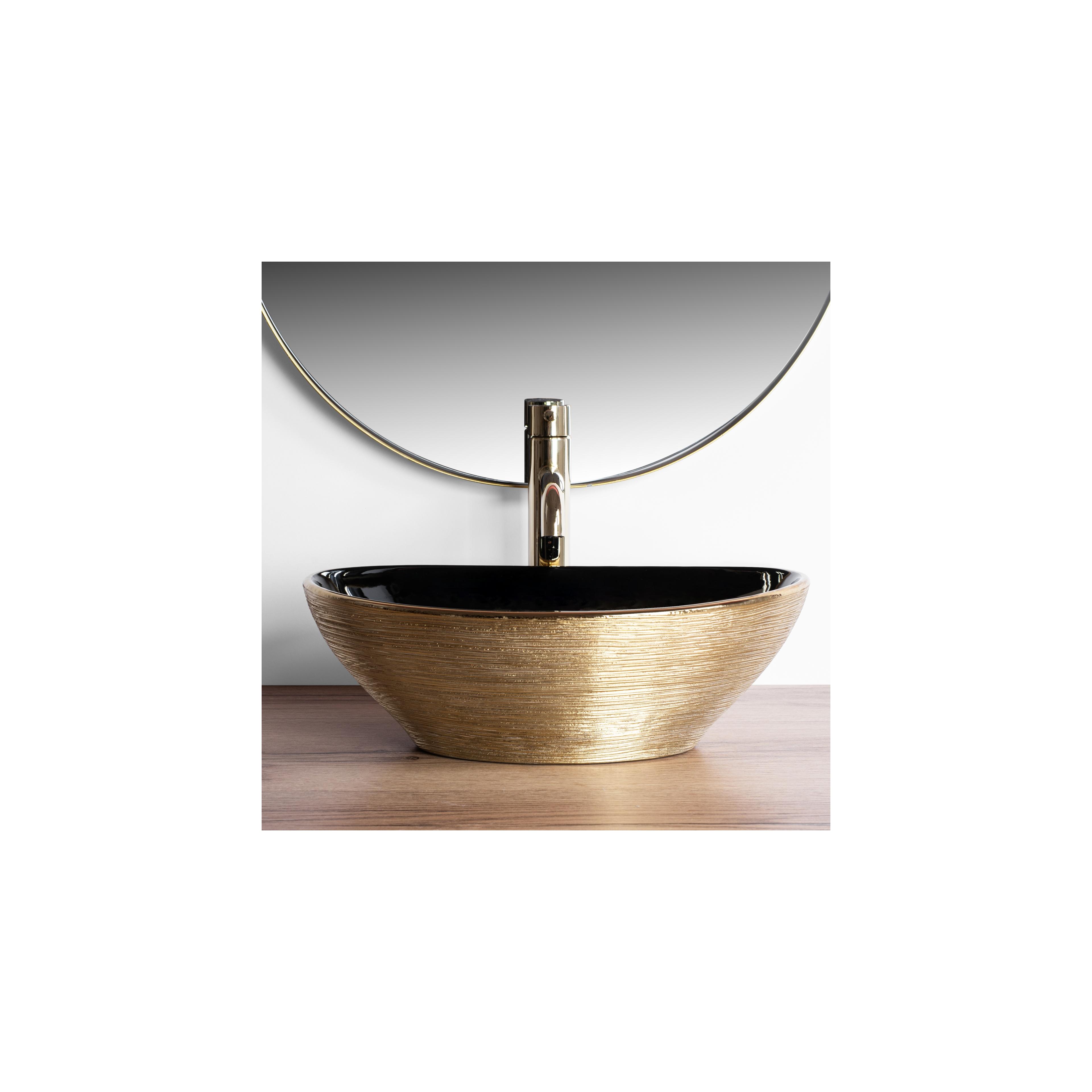 Vasque à poser Rea Sami Brush Rose Gold