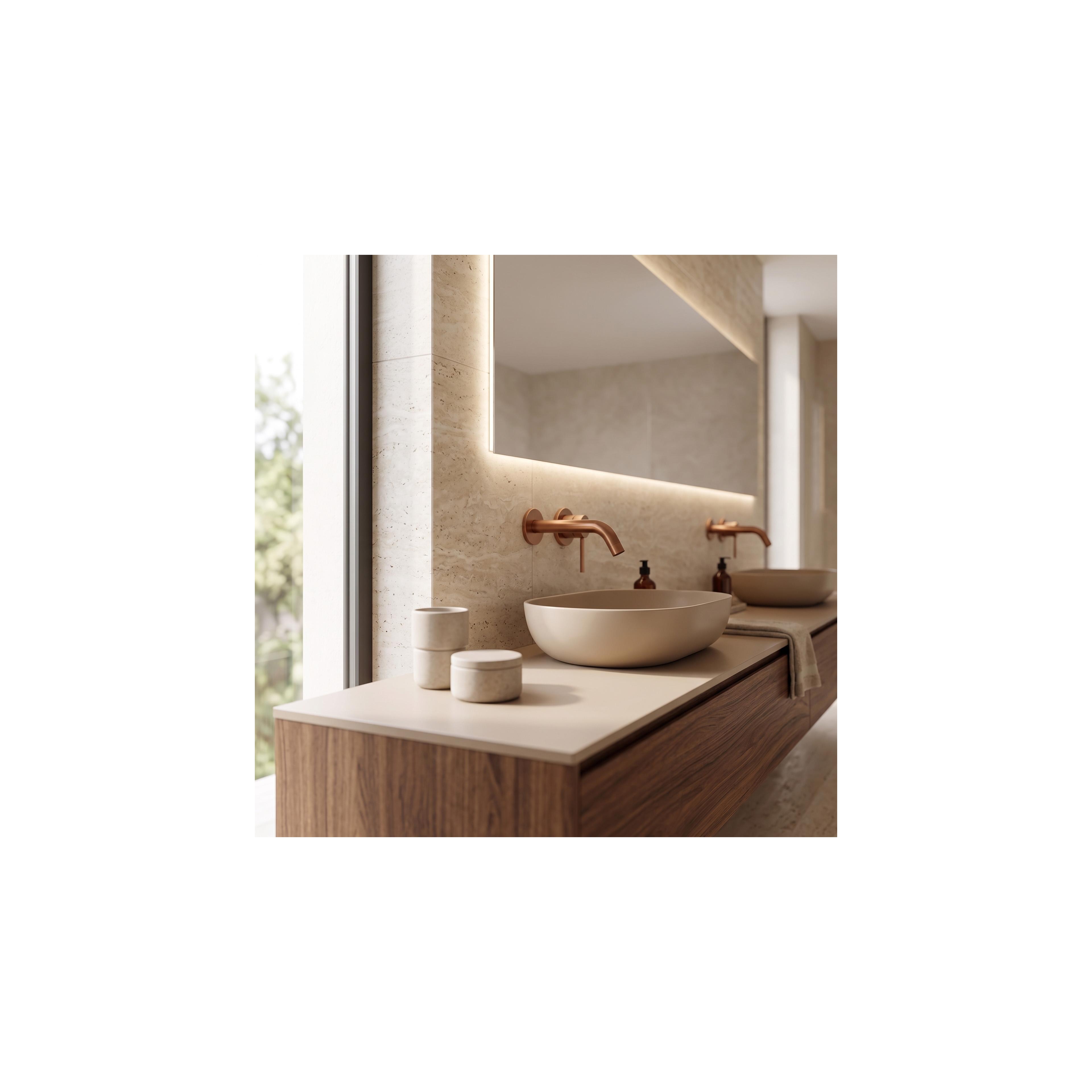 Wall Mounted faucet Rea Clif Brush Copper