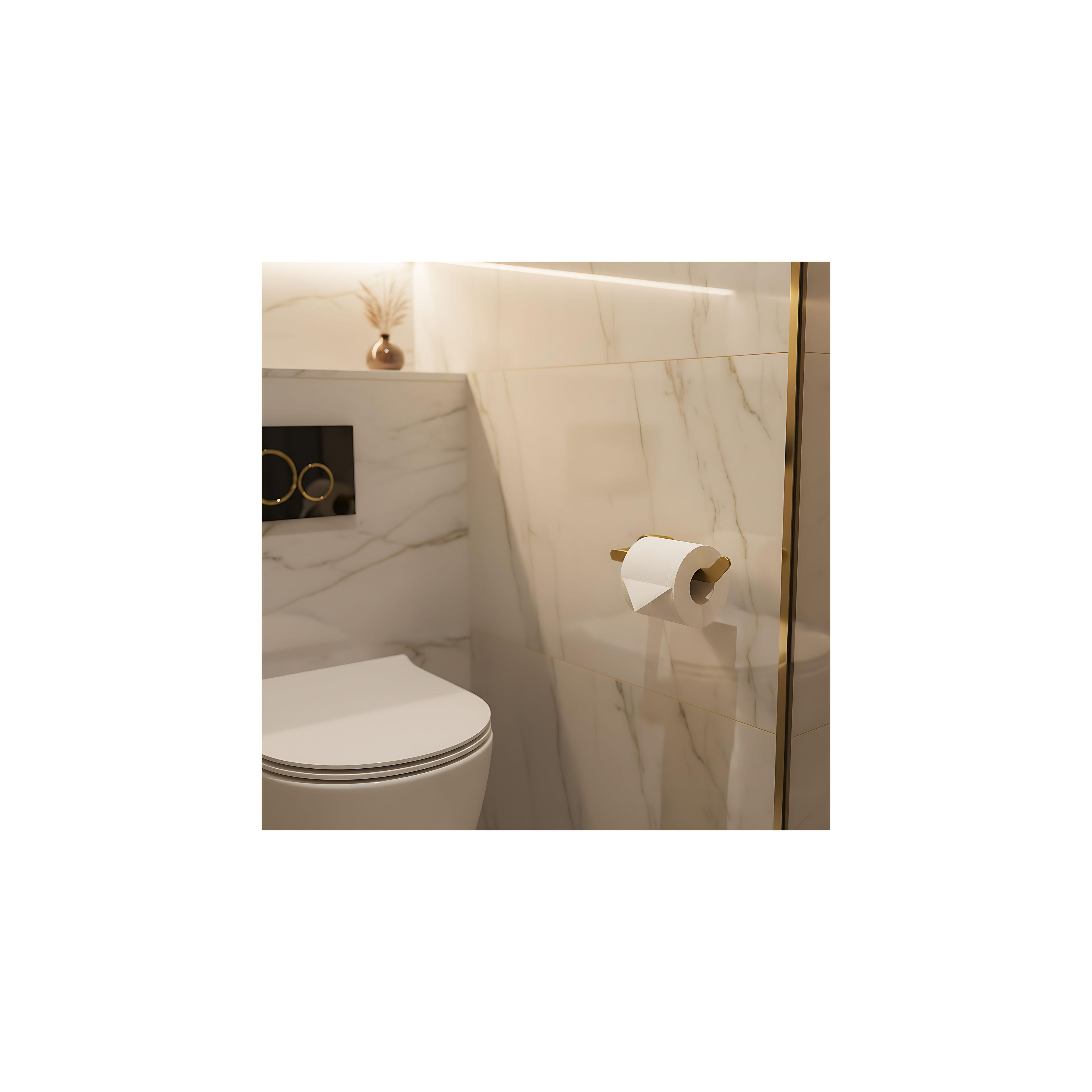 Porte papier-toilette 109 Til Brush Gold