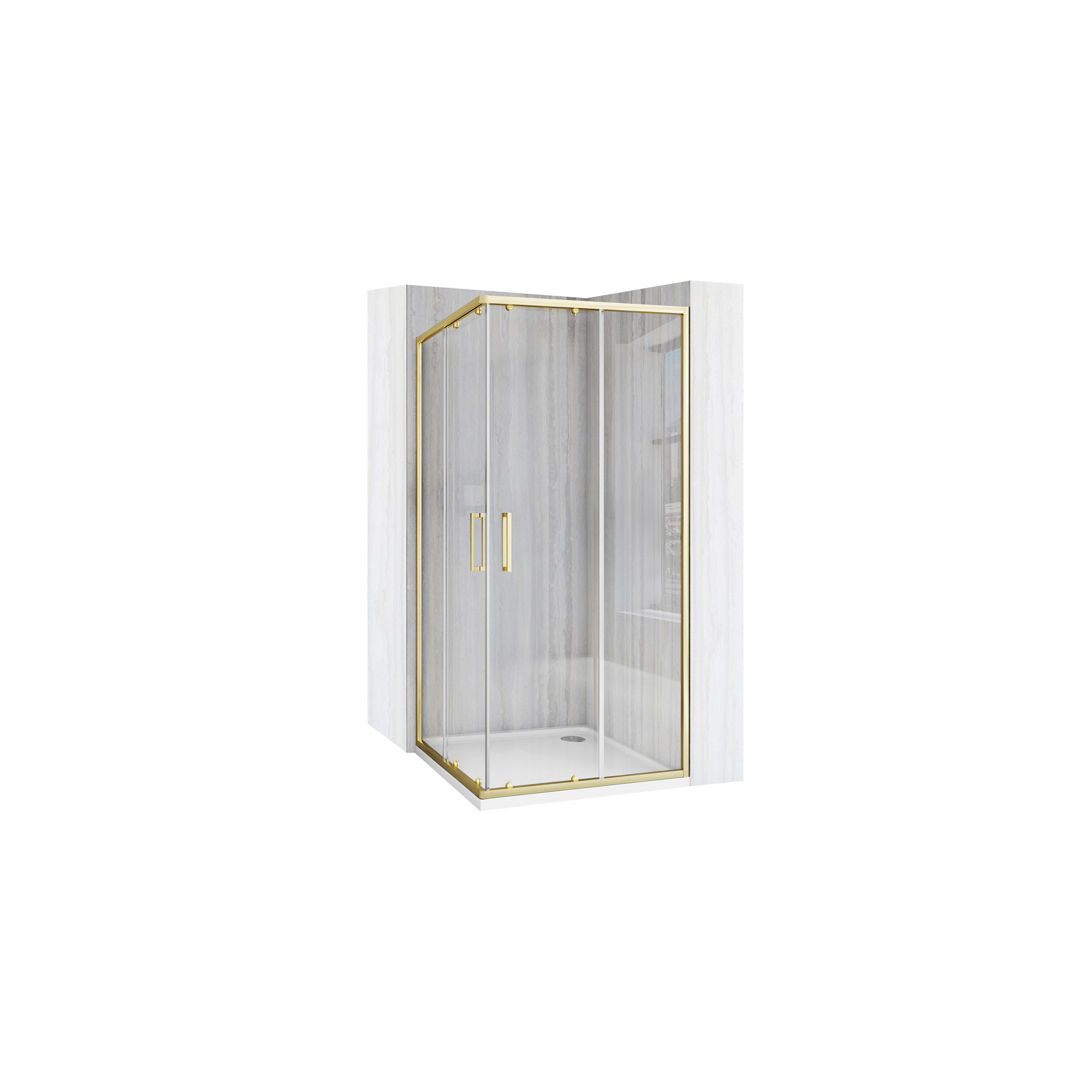 Sprchový kout REA City  90x90 Brush Gold