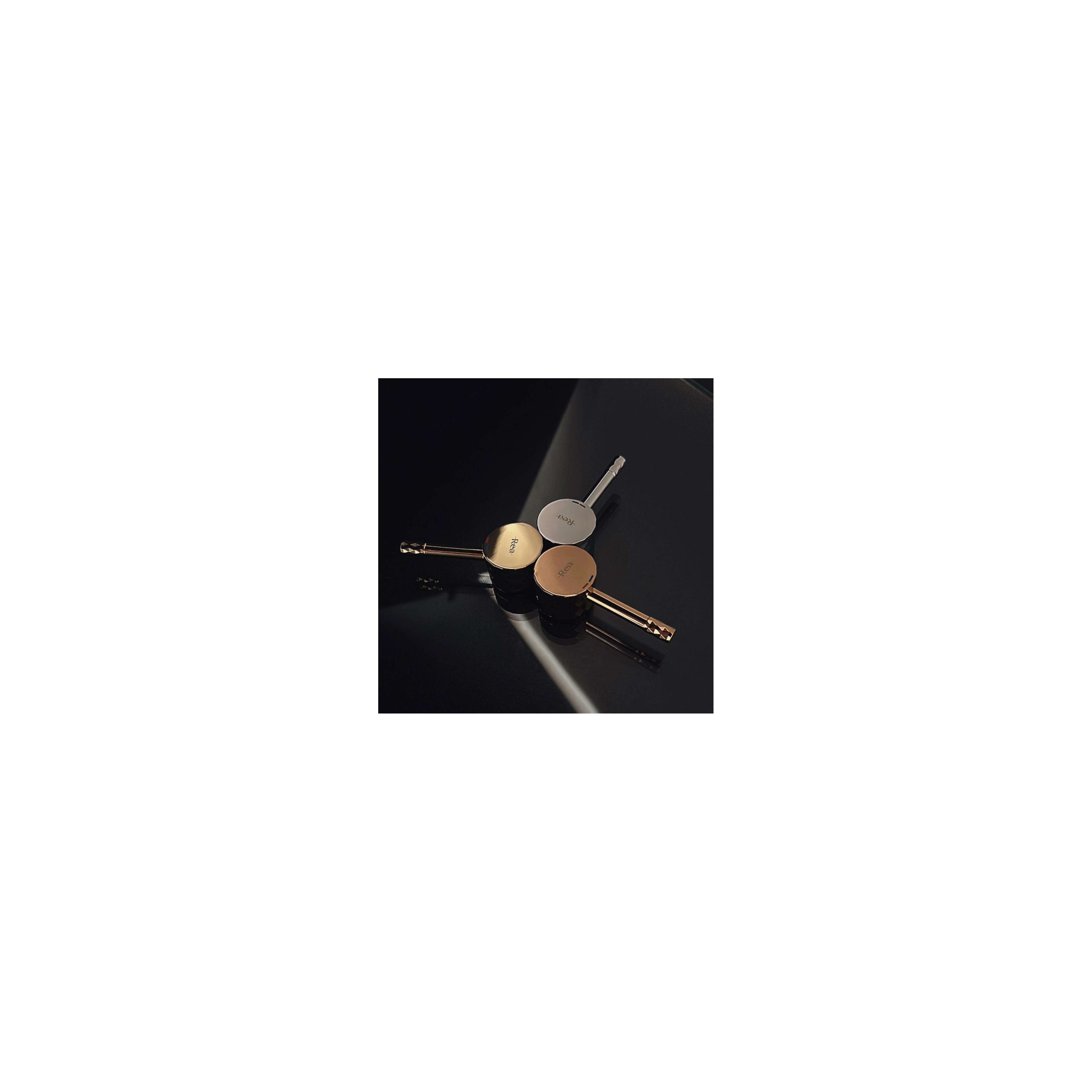 REA LUNGO Diamond Gold Χρυσό Βουρτσισμένο Κρυφό Βρύση + BOX