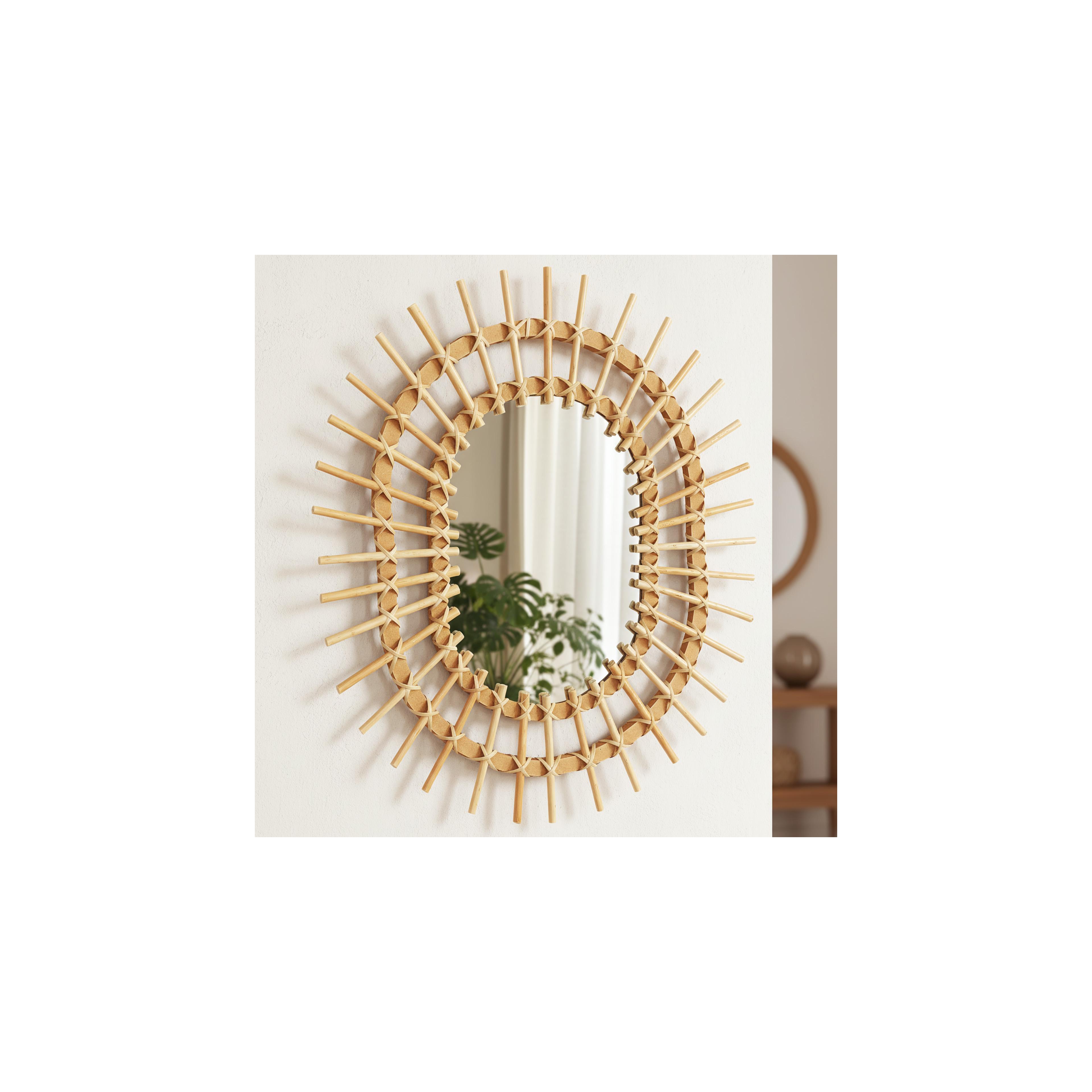 Lustro ścienne BOHO 49x57CM QDJ5749