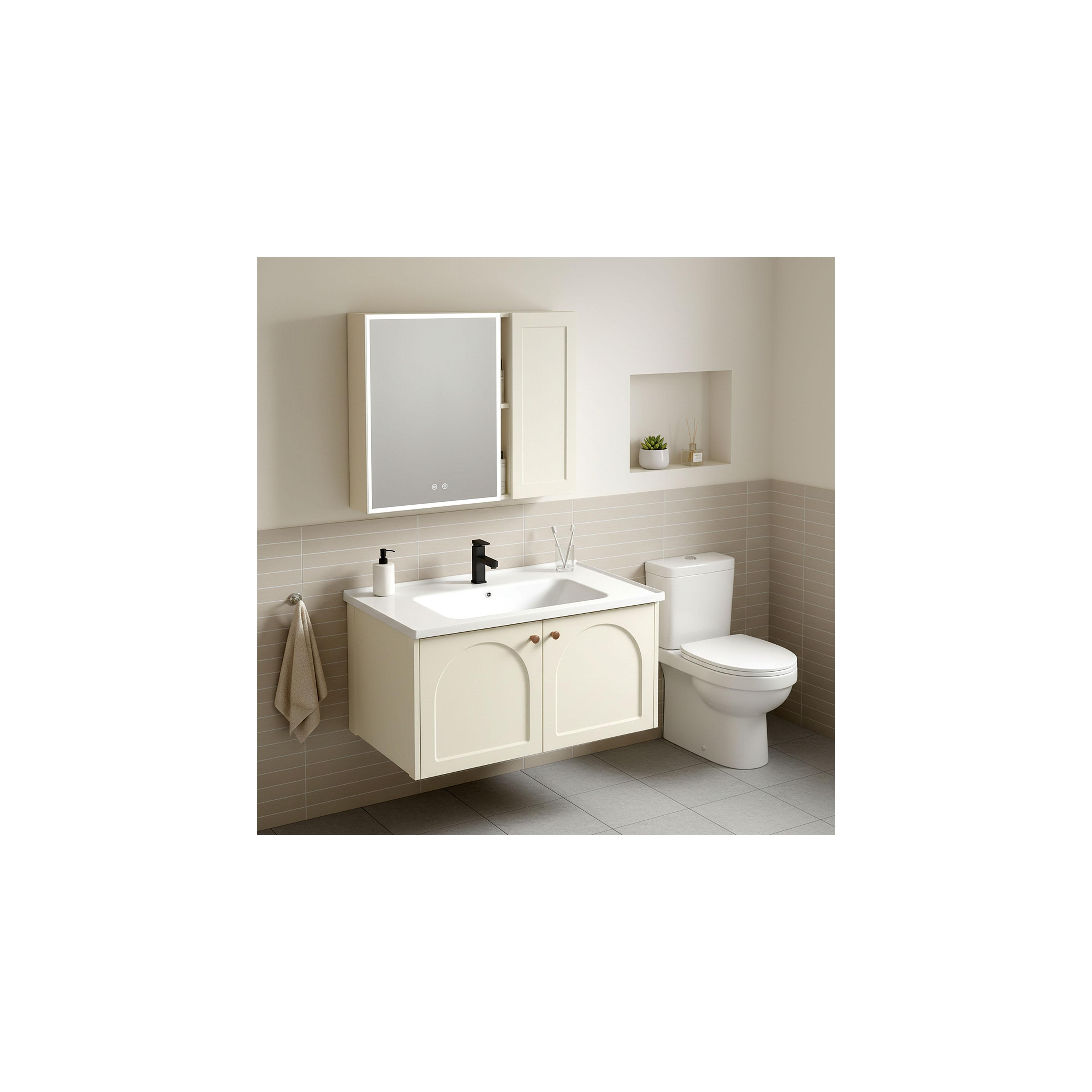 Sada koupelnového nábytku s umyvadlem Denver 80cm Creme