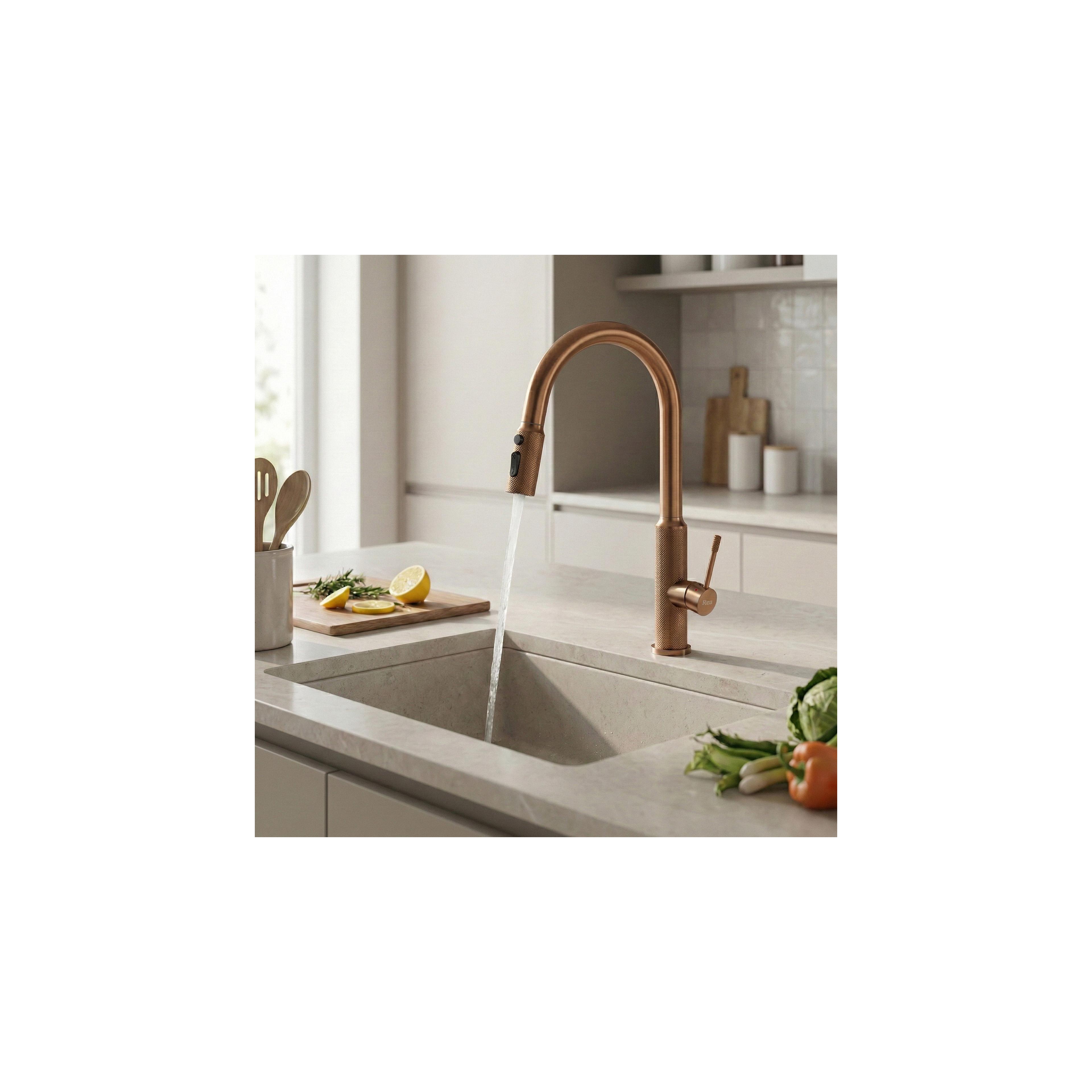 Robinet de cuisine Rea Master Brush Copper