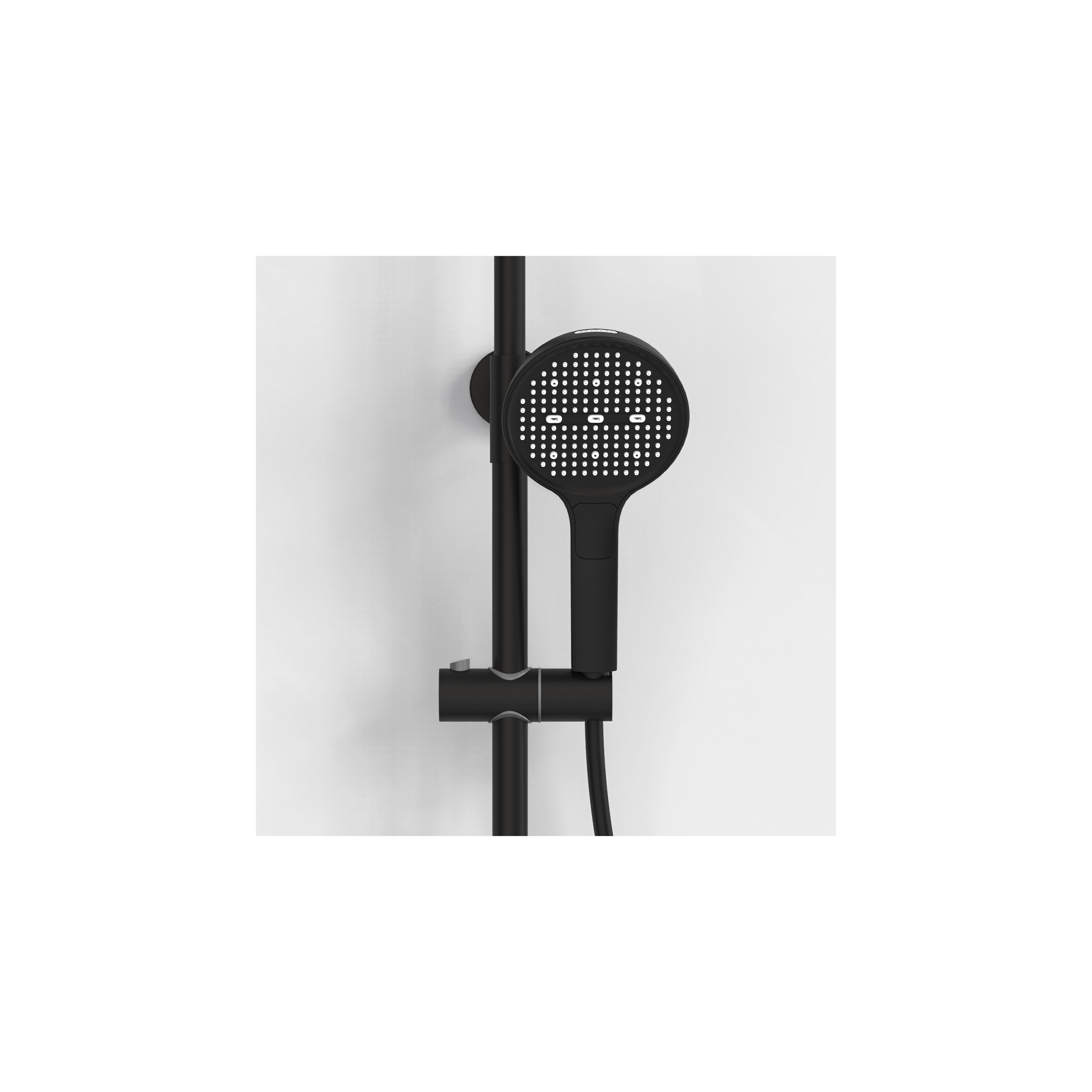 Ρυθμιζόμενη Στήλη Ντουζ  REA Farel Black 87- 128 εκ.