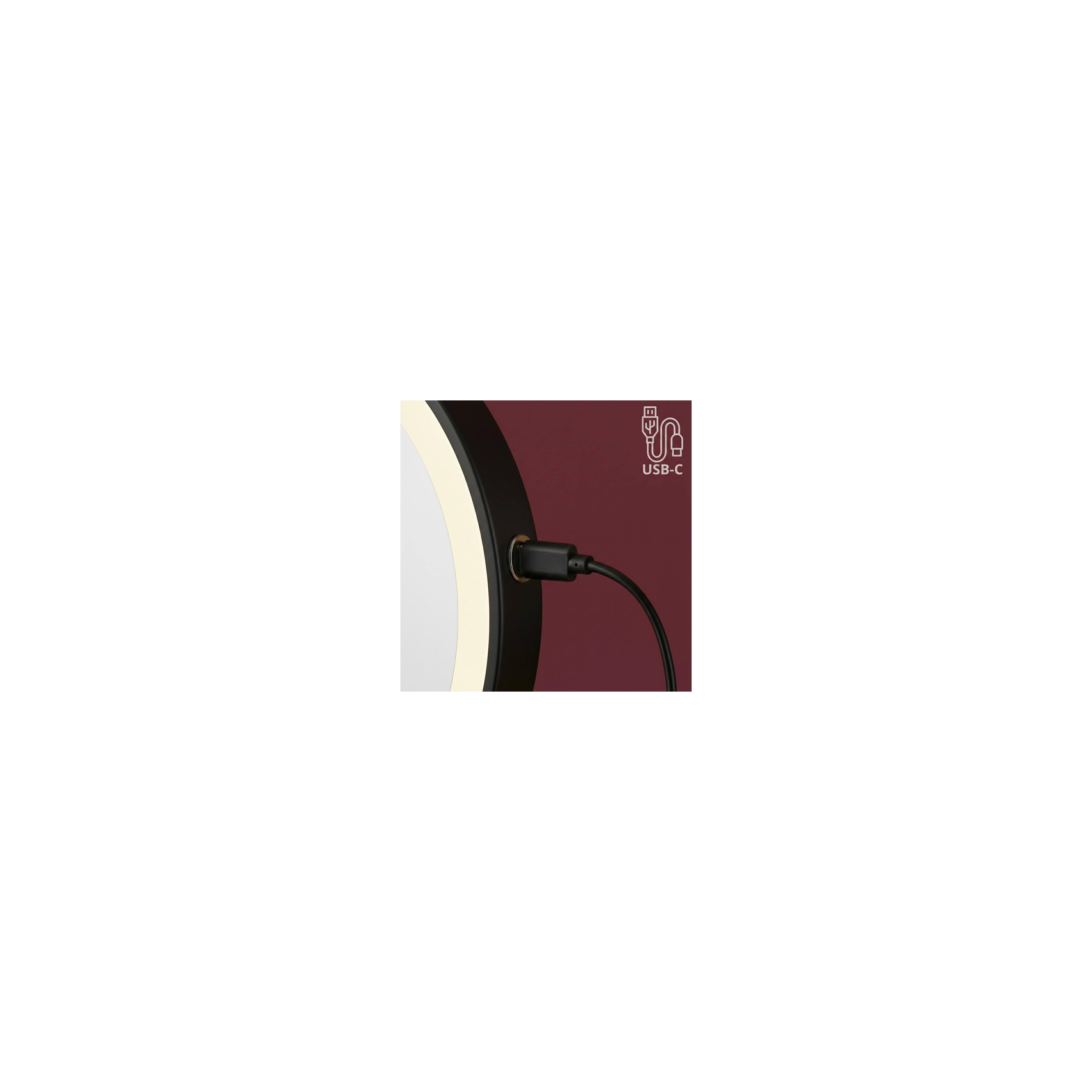 Miroir LED Glow Black
