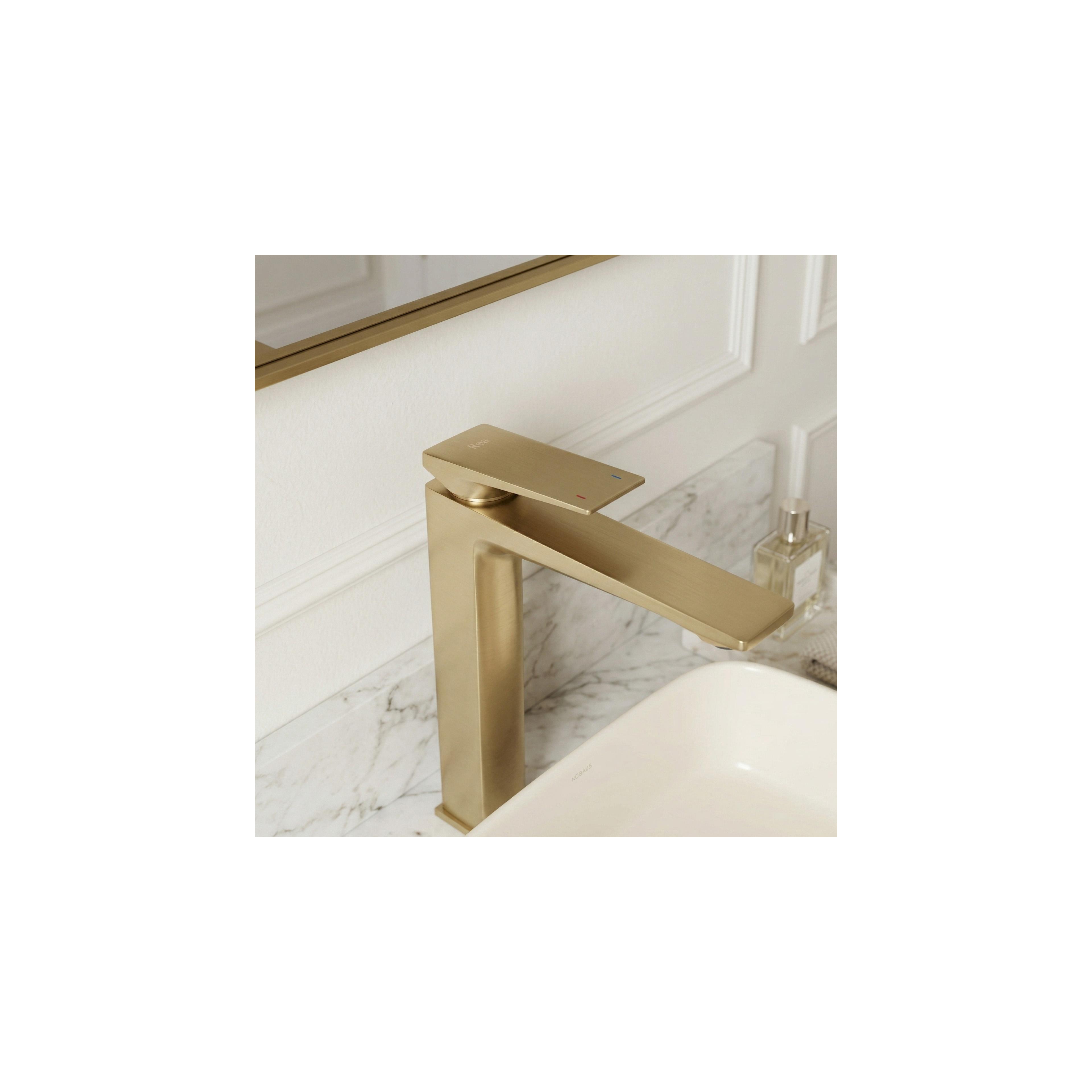 Bateria Umywalkowa PREMIUM REA Prime Brush Gold High