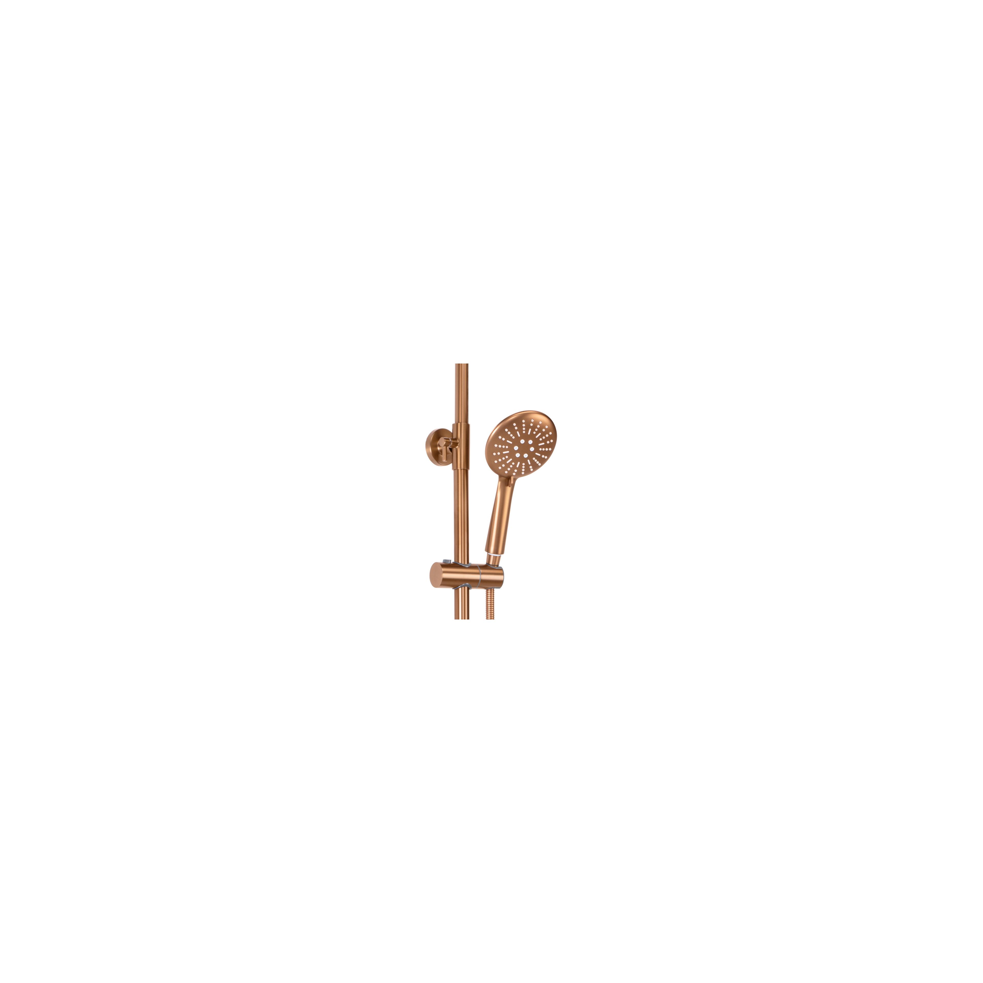 Shower set with thermostat REA Lungo Copper Brush