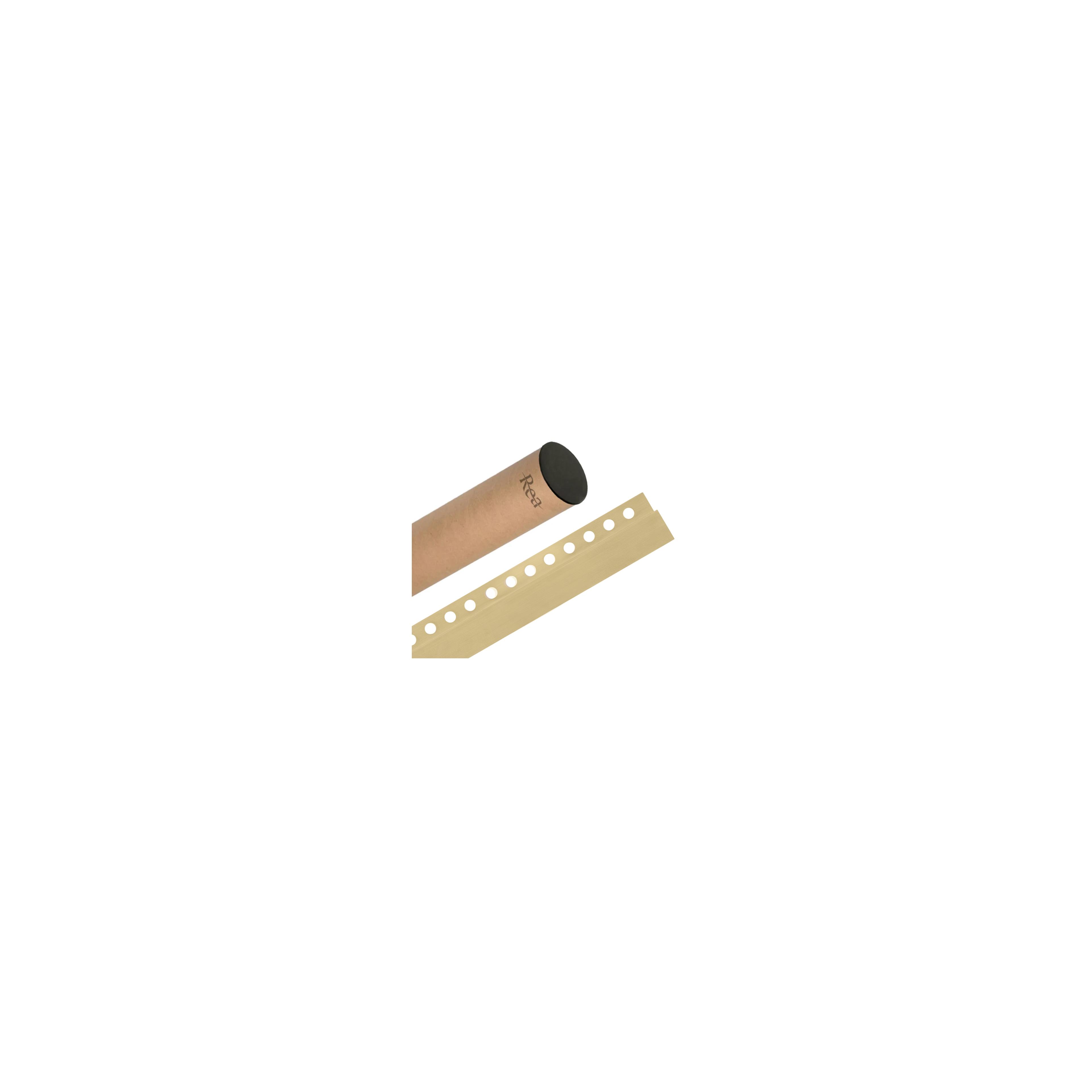 Front shower tray strip 130cm Brush Gold