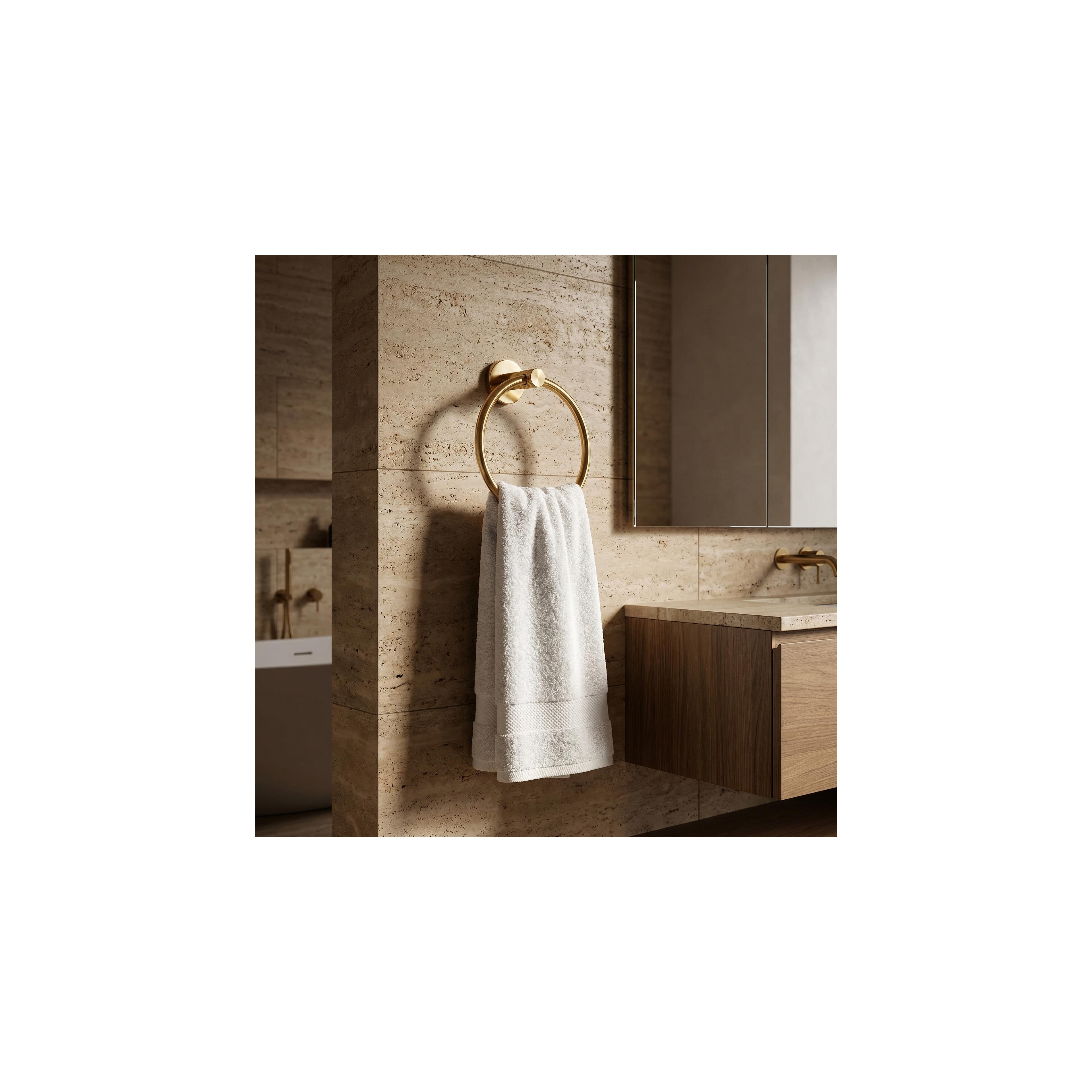 Bathroom hanger Ring 6610 Modern Gold