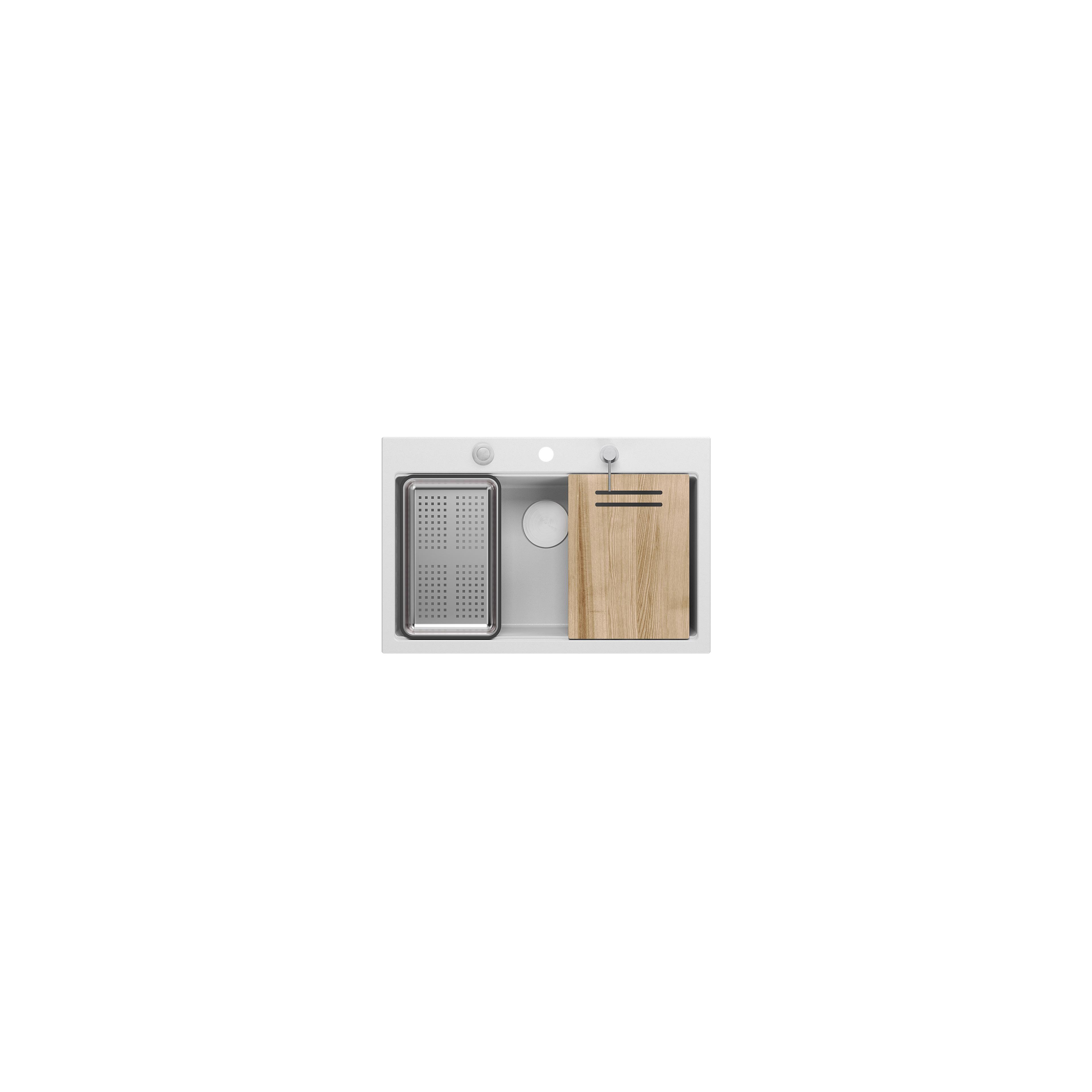 гранітна мийка MARC 110 WORKSTATION White