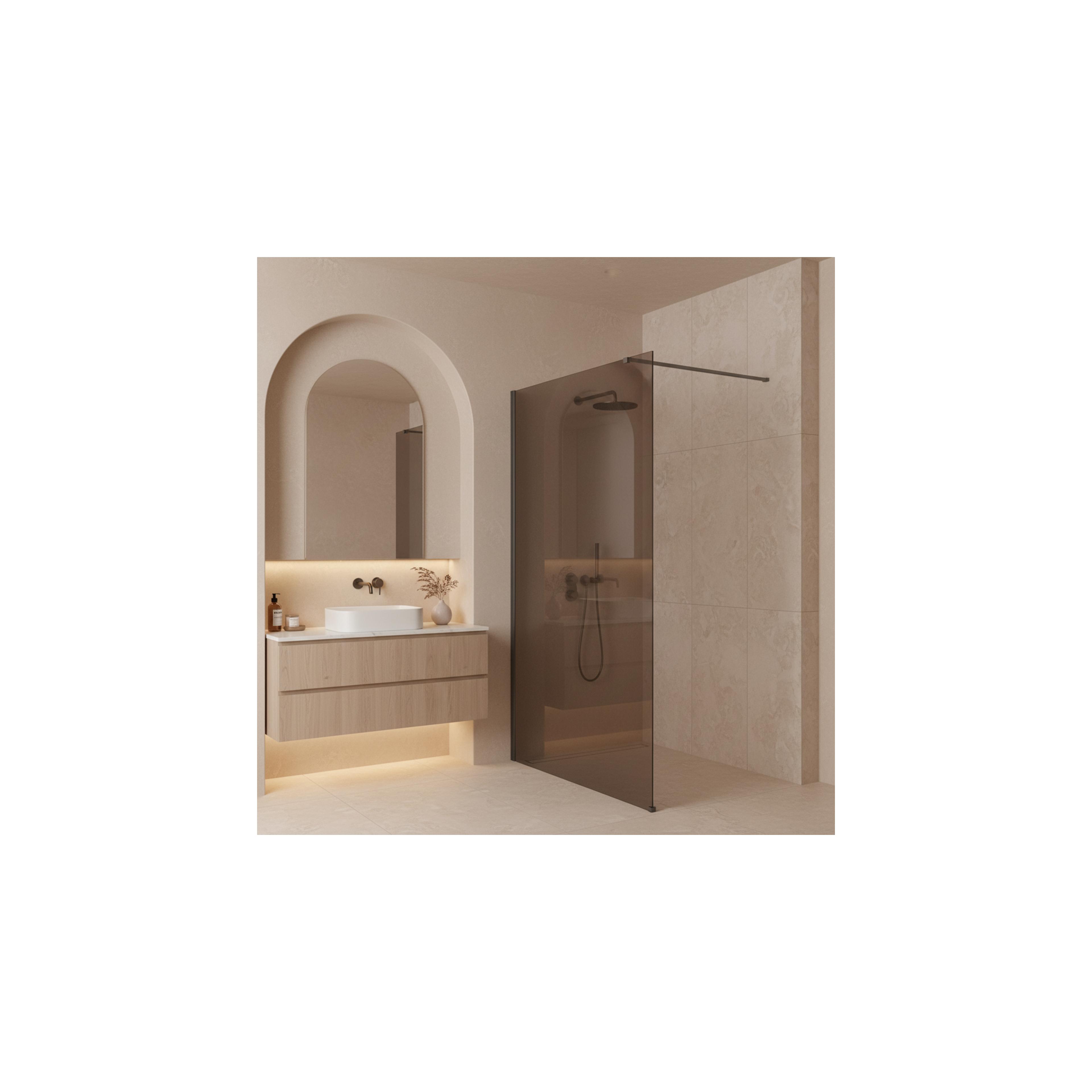 Paroi de douche Rea Flexi Brown / Titan 110