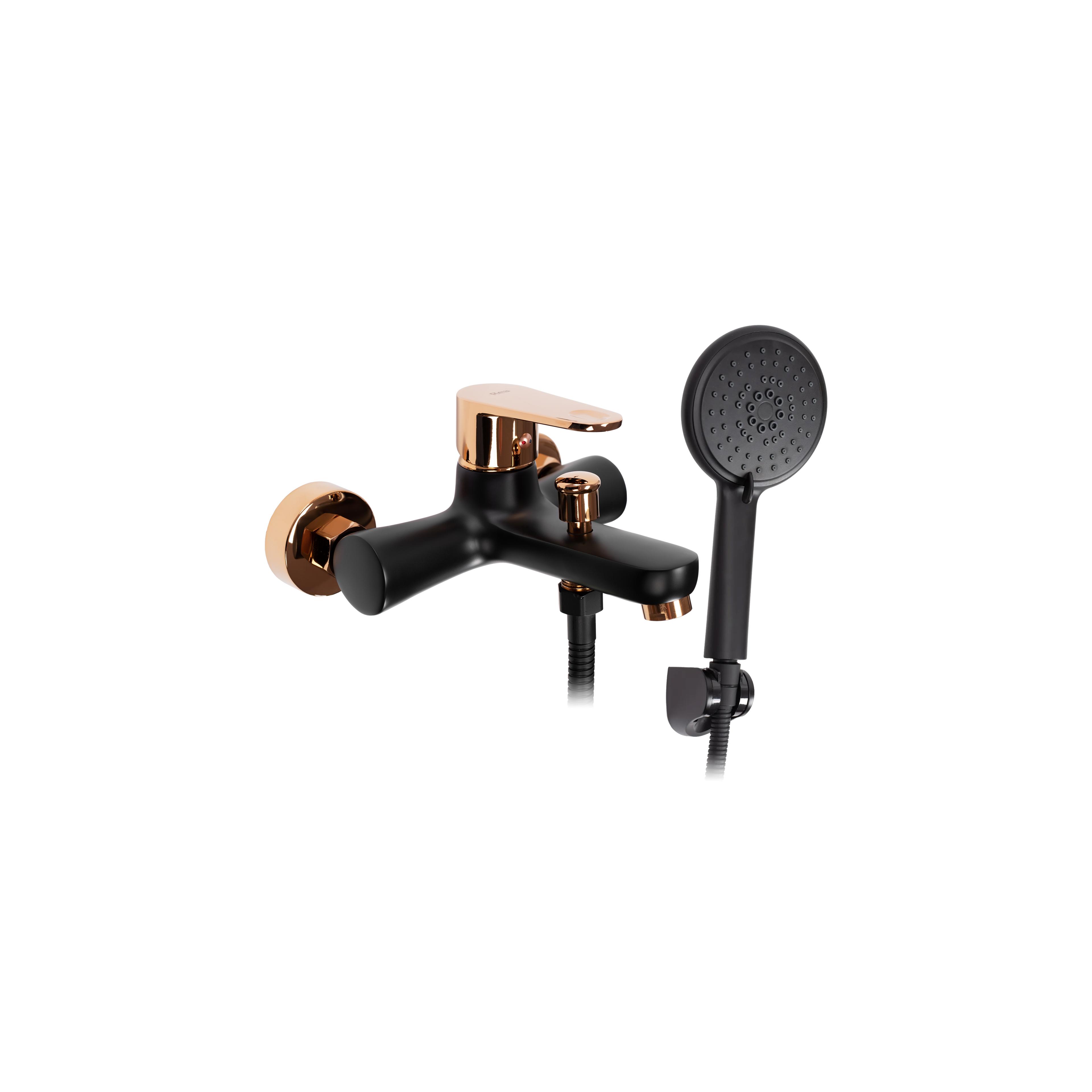 Maišytuvas vonios REA Mild Black Rose Gold