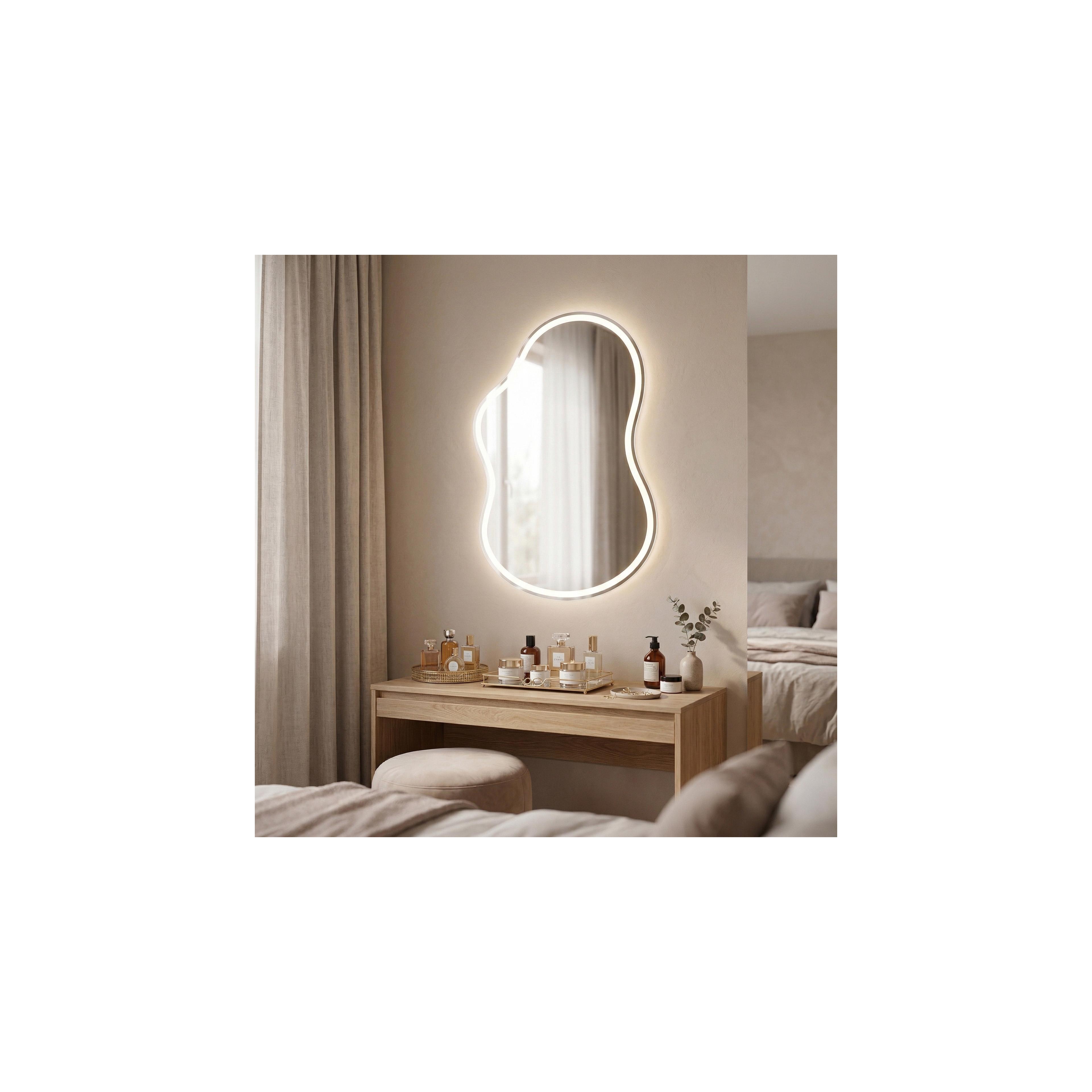 Mirror LED UNO 80x55 cm