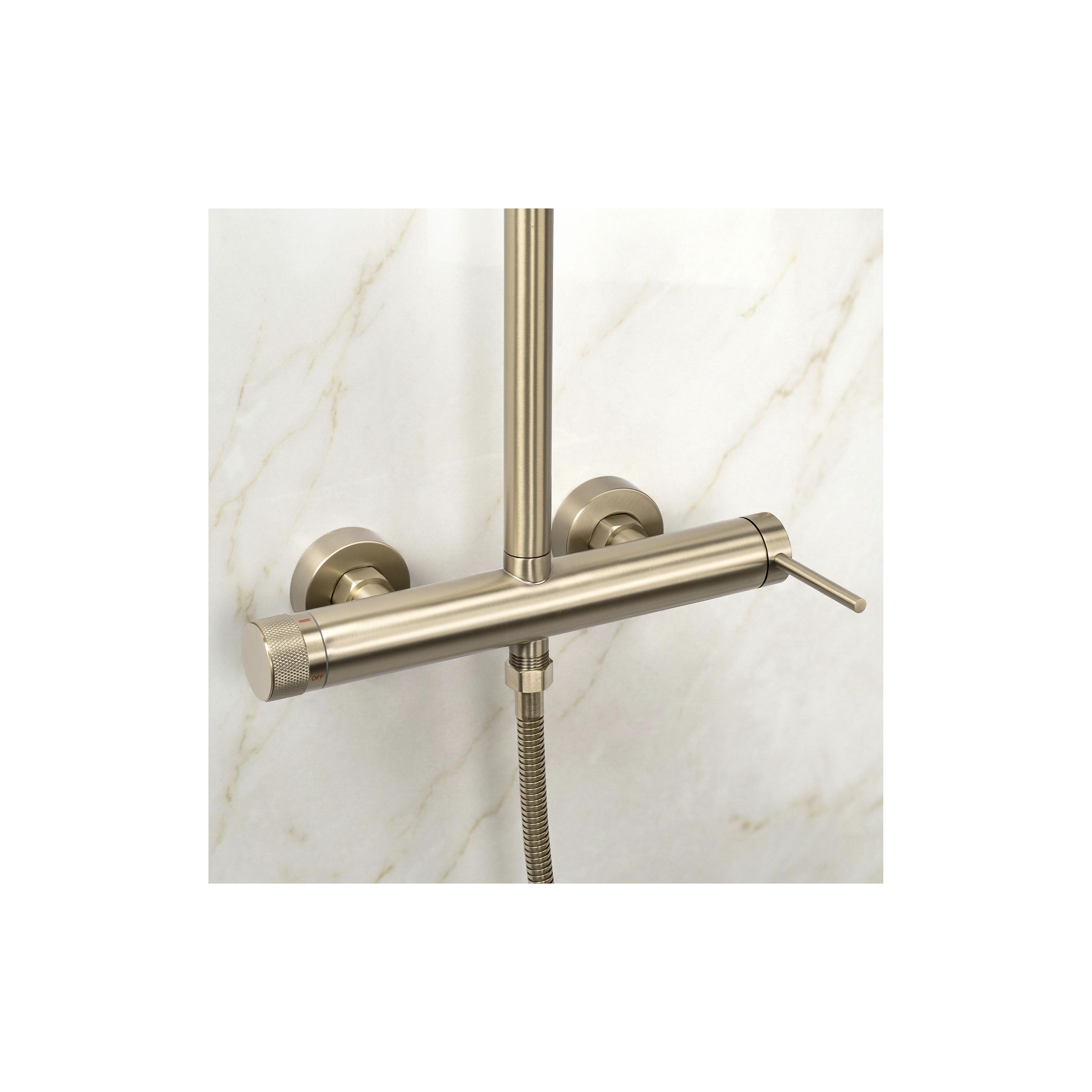 Conjunto de ducha Rea Foss Clif Brush Gold