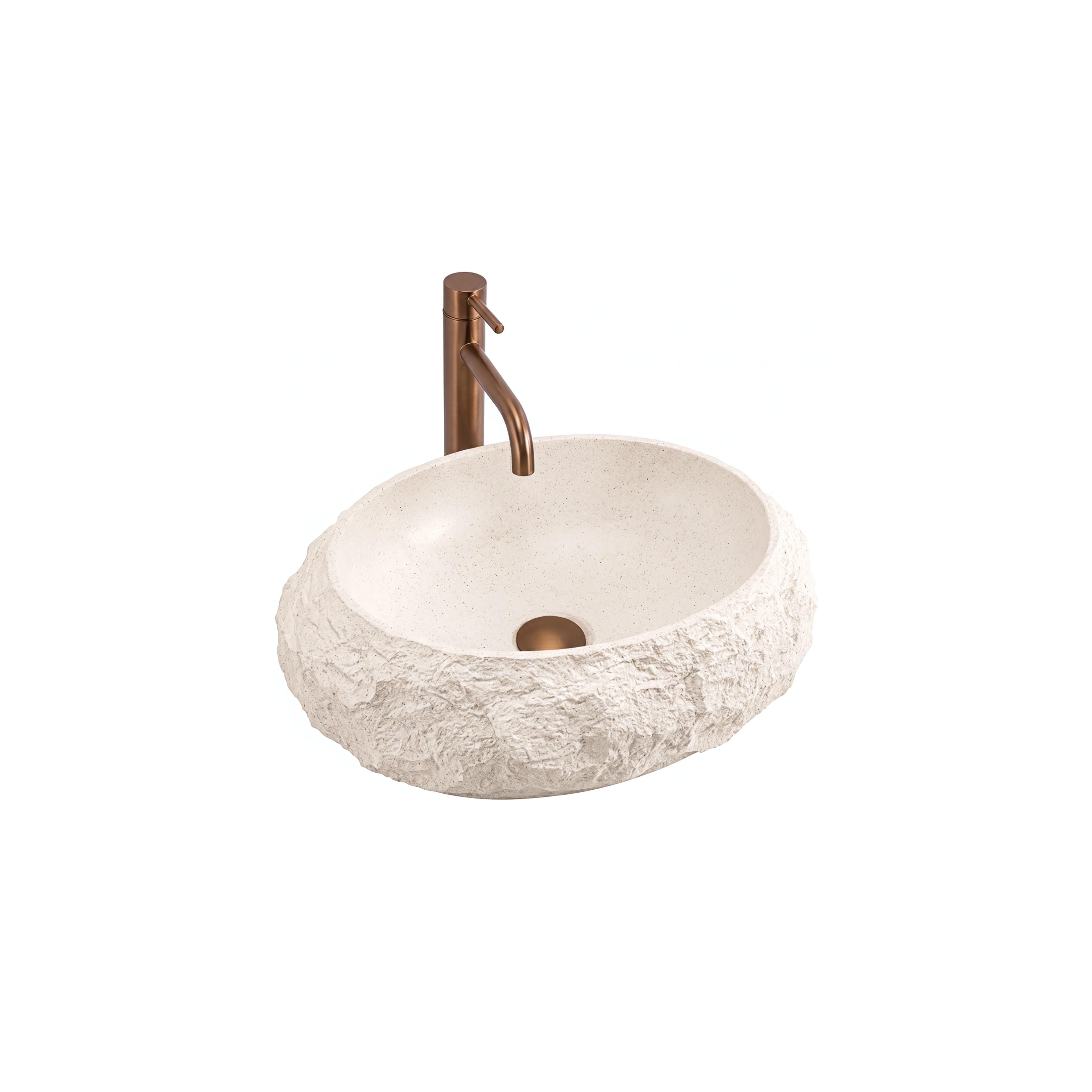 Vasque à poser Rea Mika Warm Beige