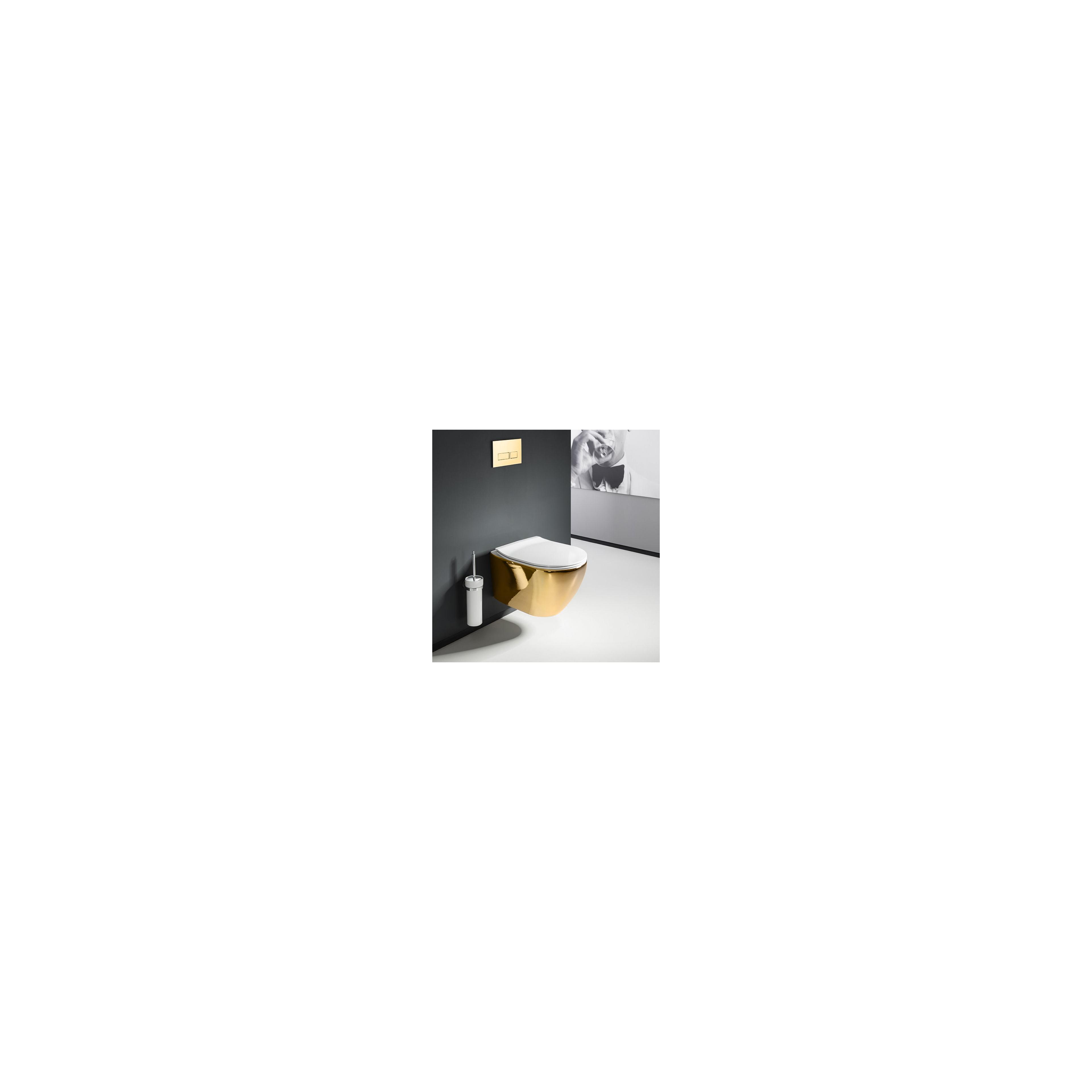 Hangende toilet Rea Carlo Mini Flat Gold White