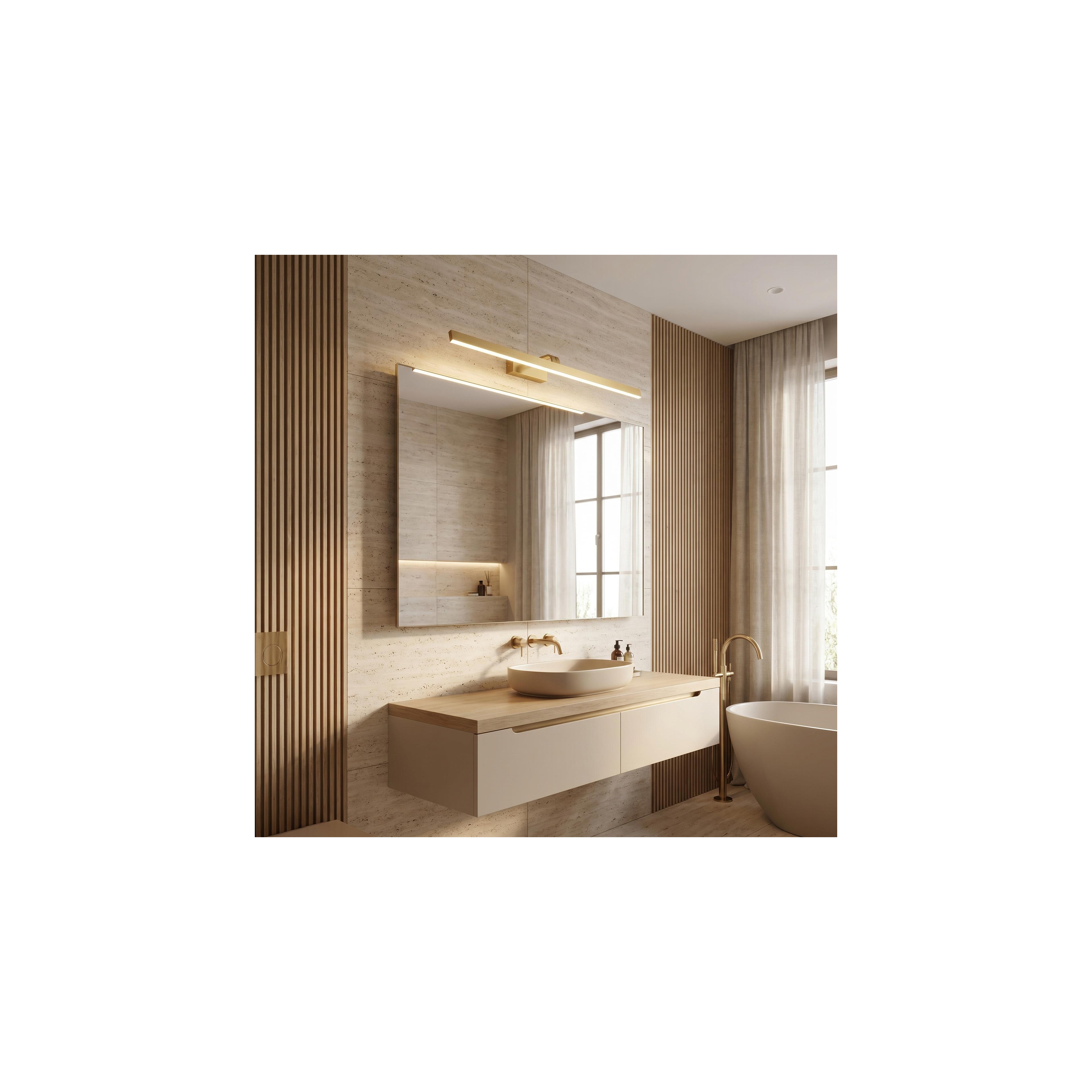 Kopalniška stenska LED svetilka SWE009-1W 73cm BRUSH GOLD
