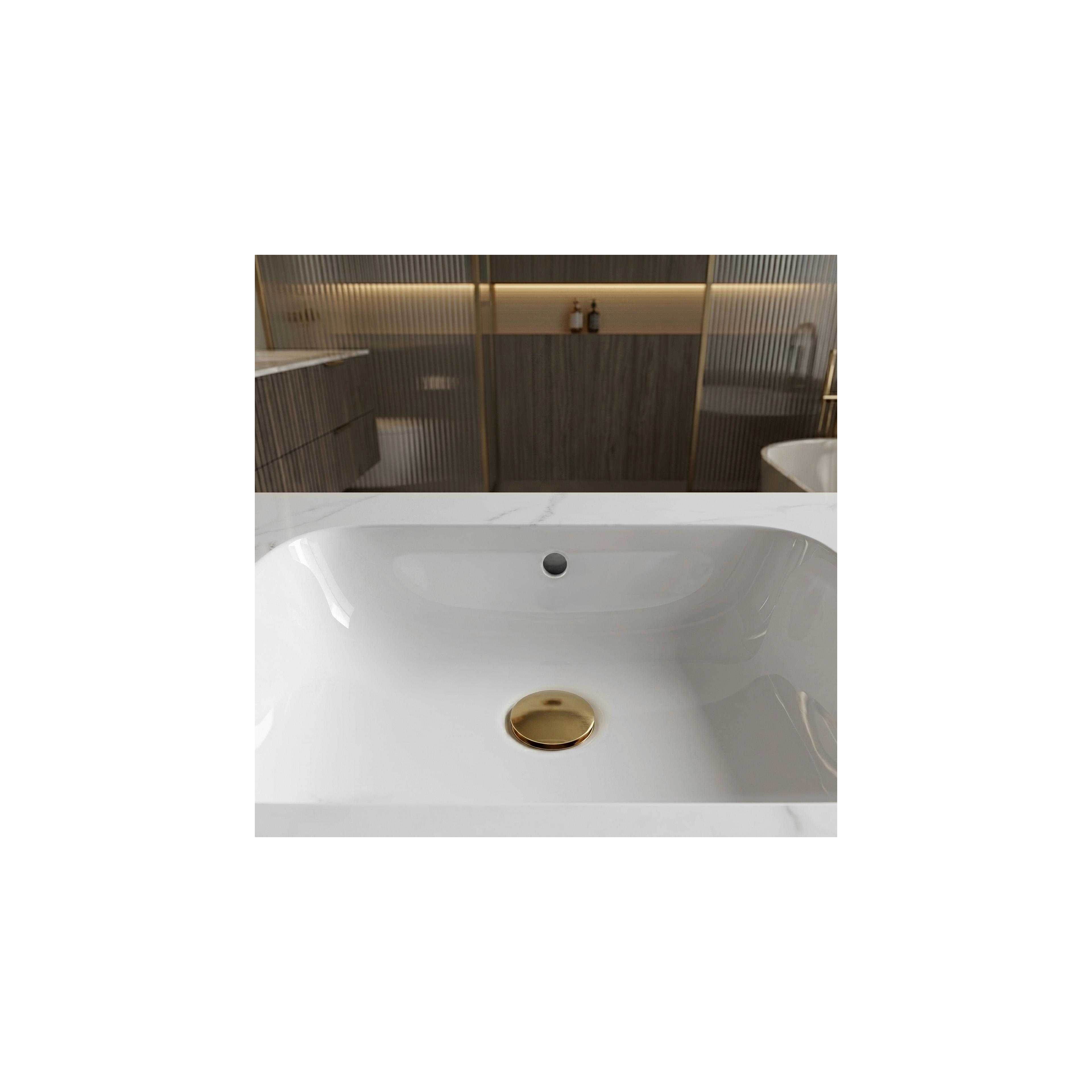 Wall-hung washbasin REA Aresa Belt White 70