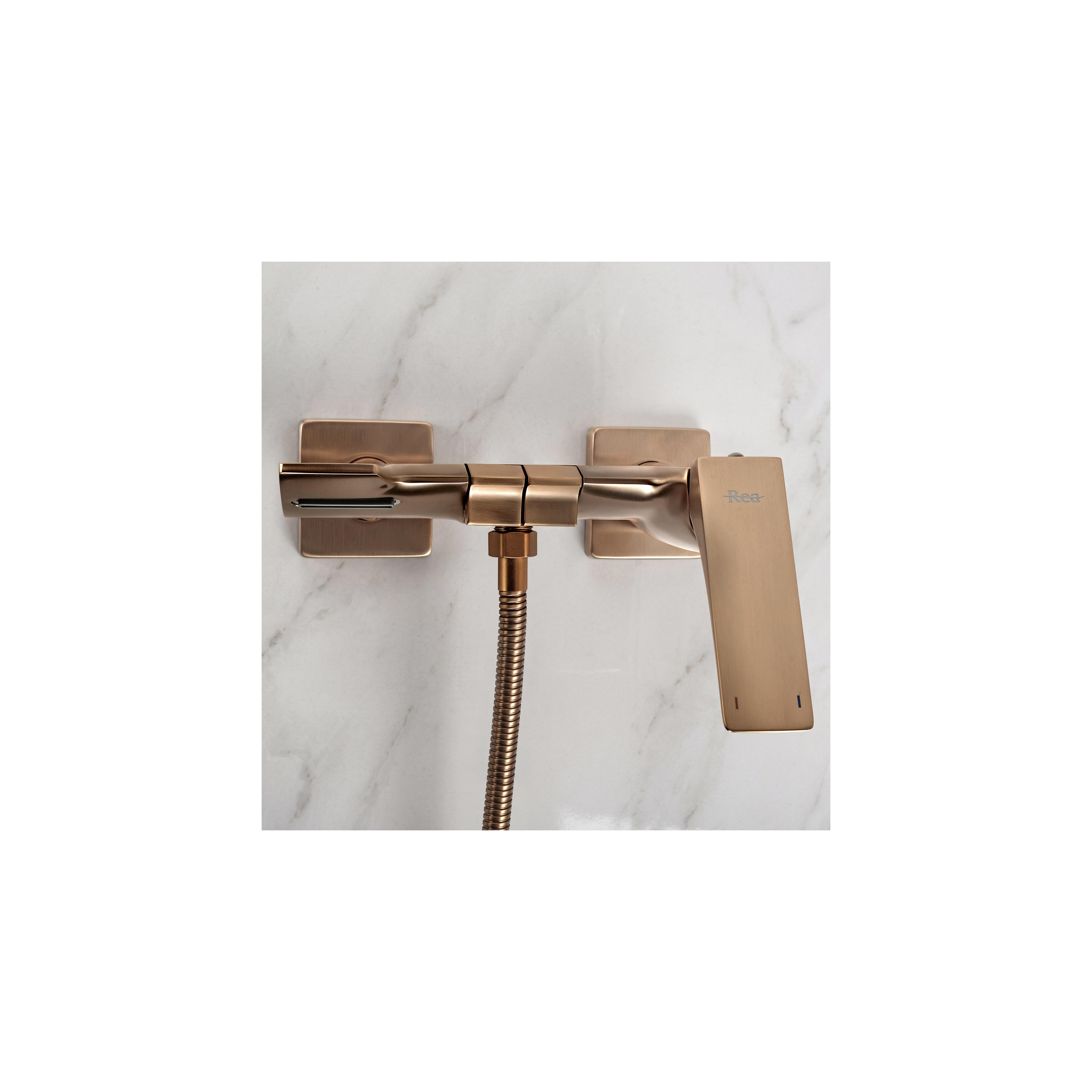 Bateria Wannowa PREMIUM REA Joe Miedź Szczotkowana