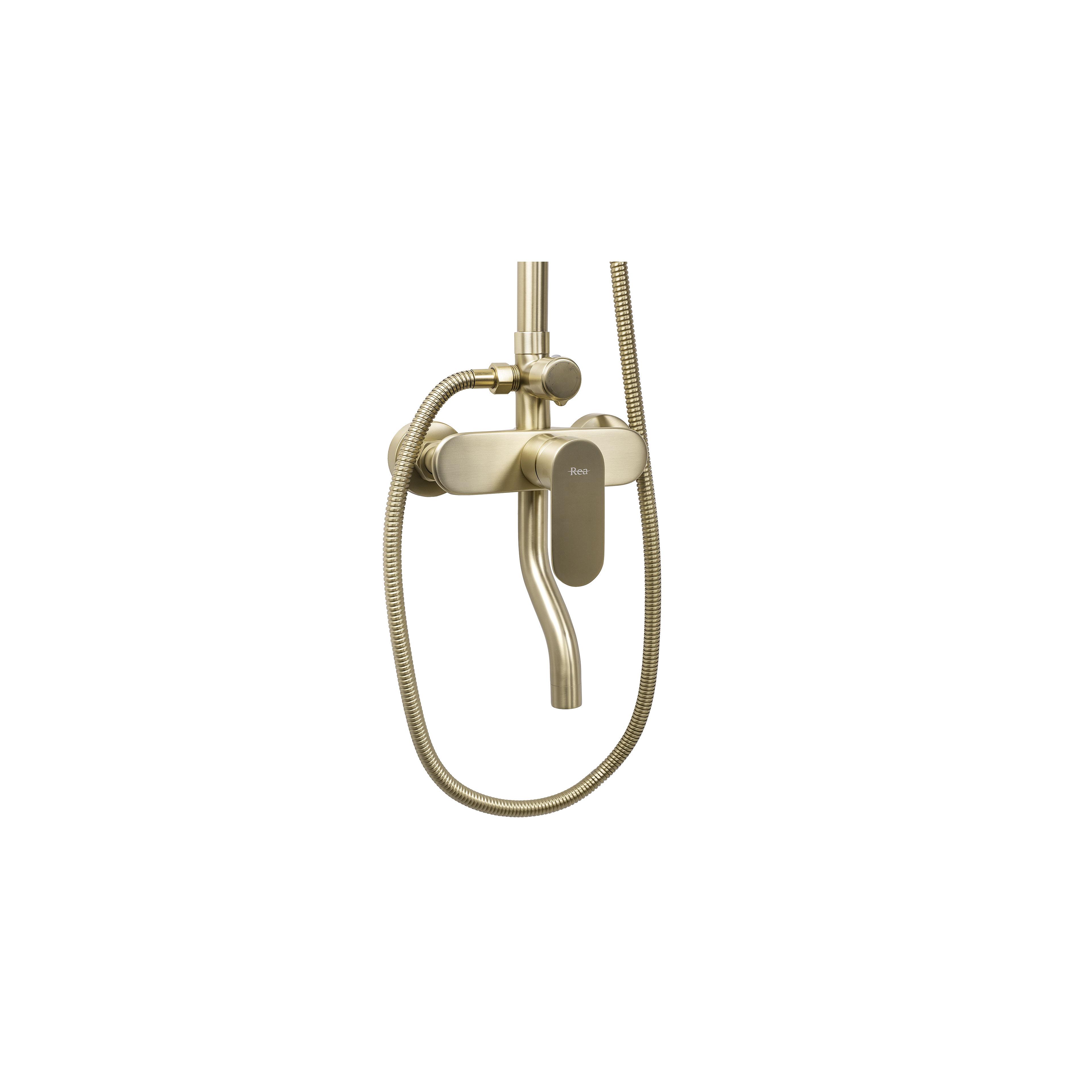 Shower set REA DROP Brush Gold