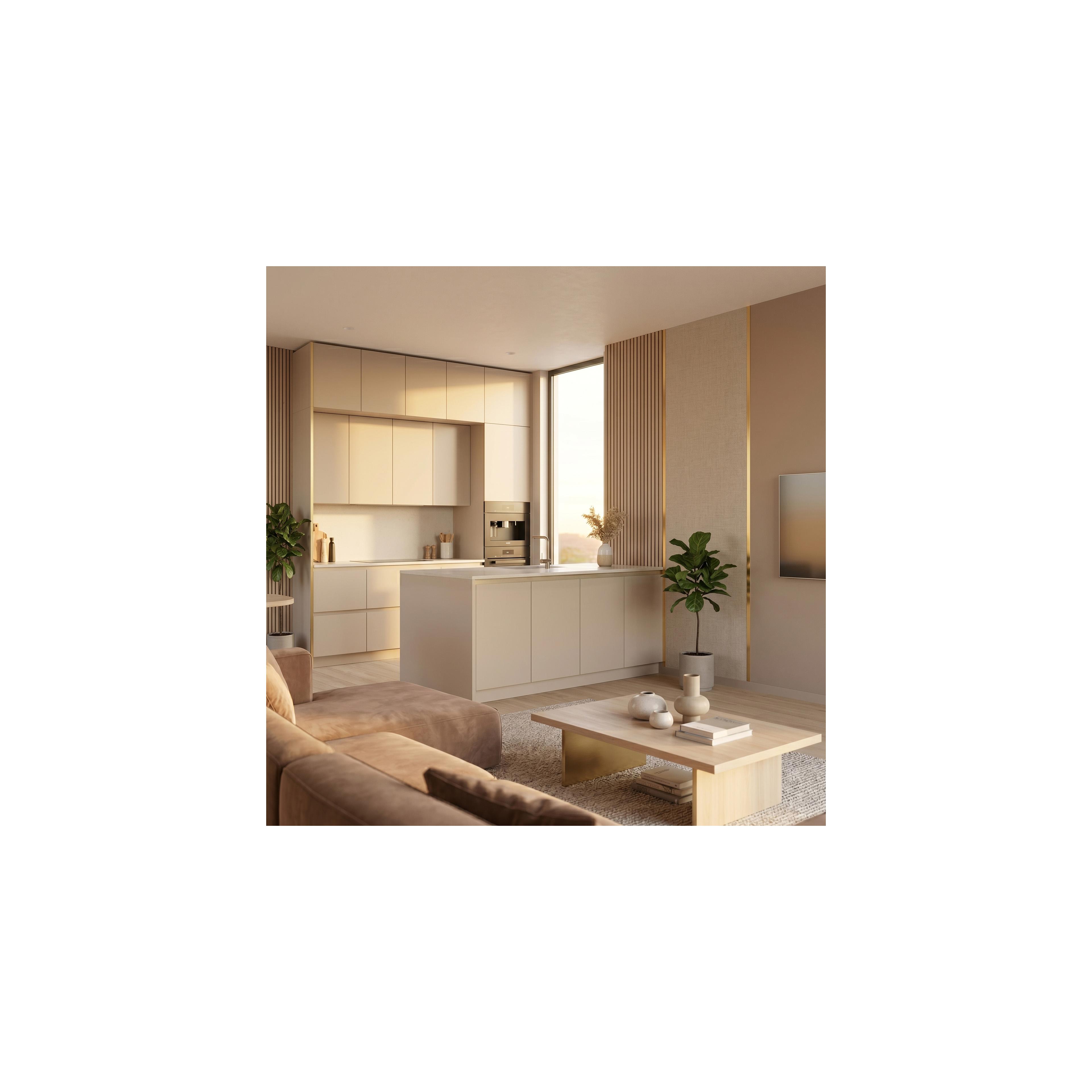 Bandă decorativă autoadezivă Rea P14454CA 3,8cm Brush Gold