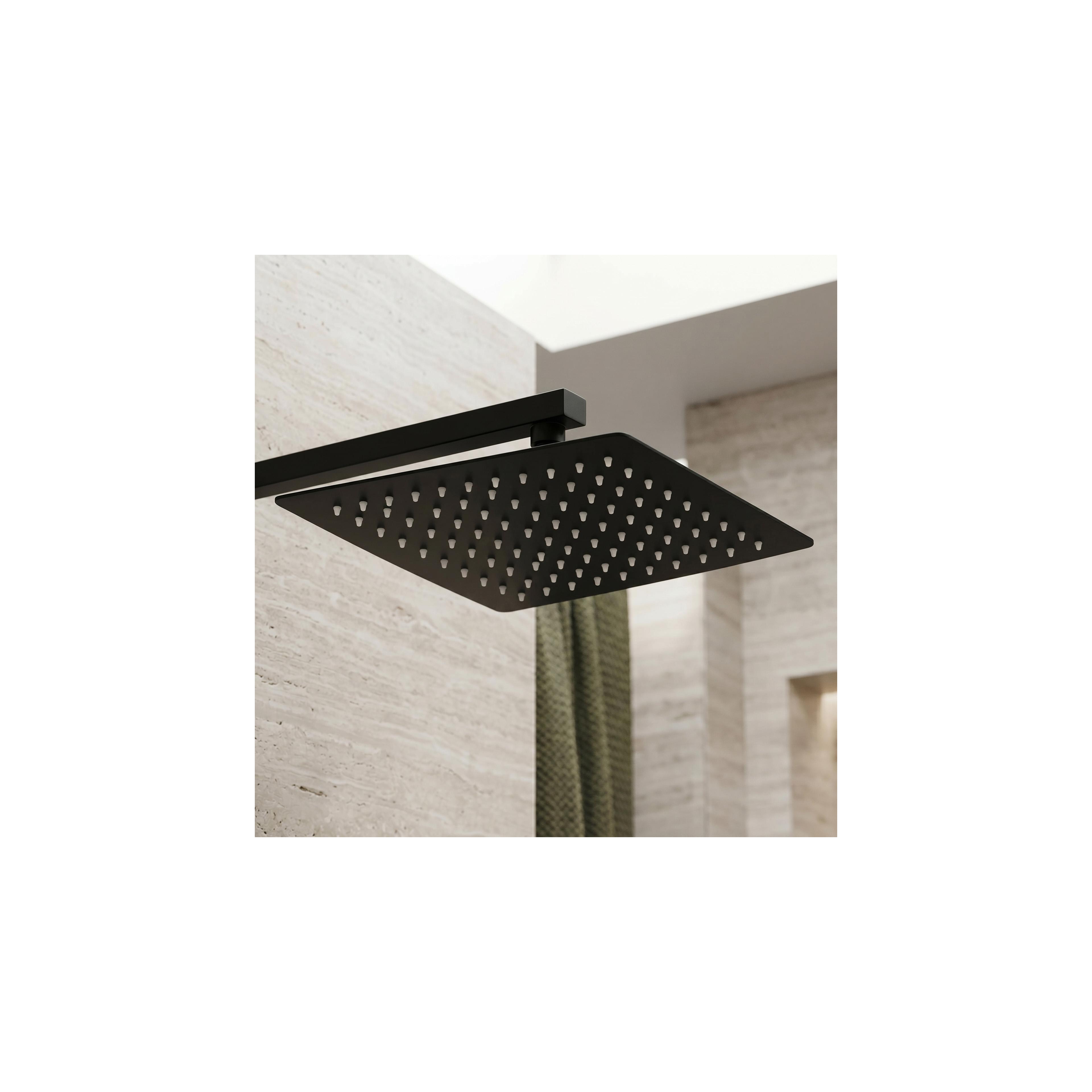 Quadratische Regendusche REA JS-P015B 25cm Black