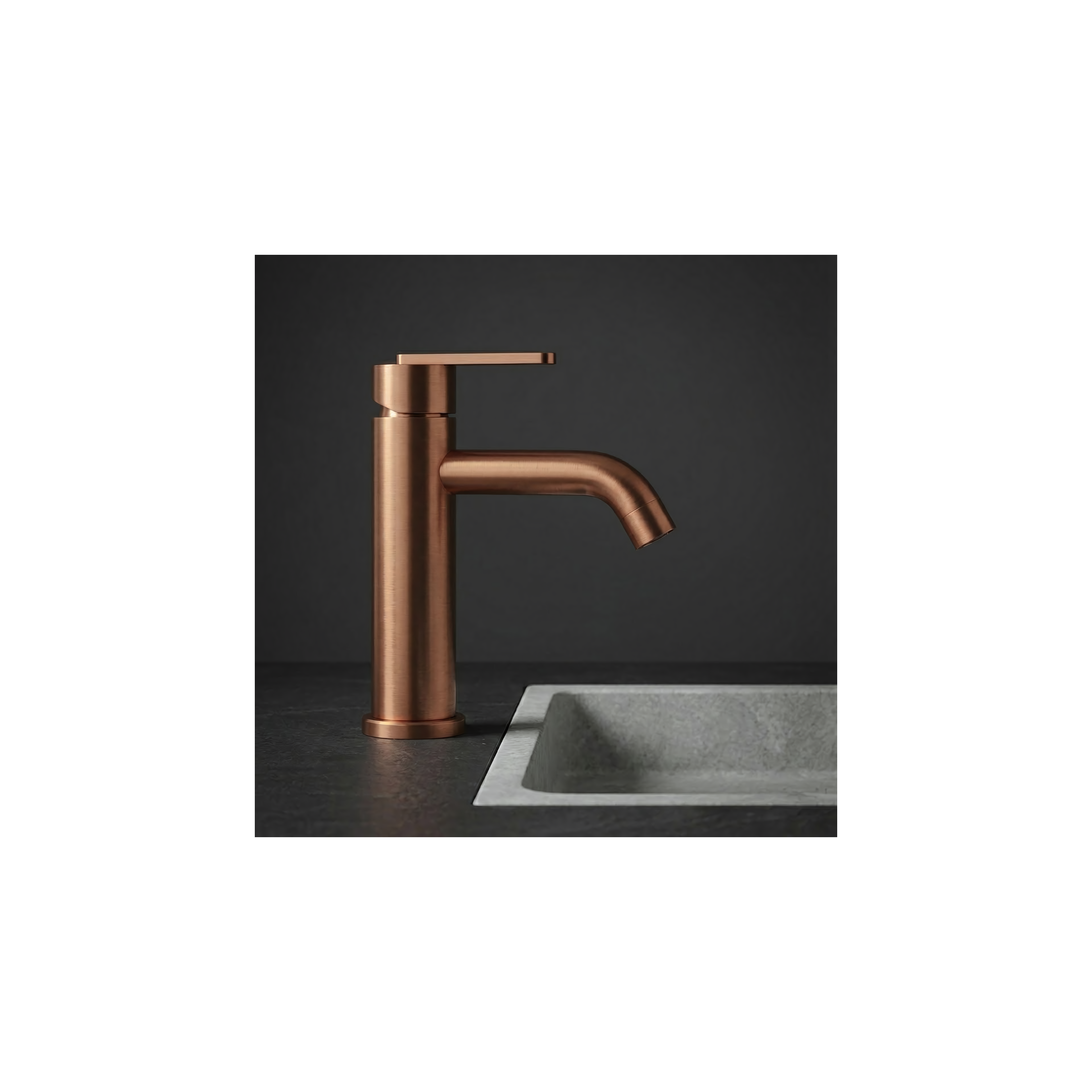 Robinet de salle de bain Rea Ontario Brush Copper