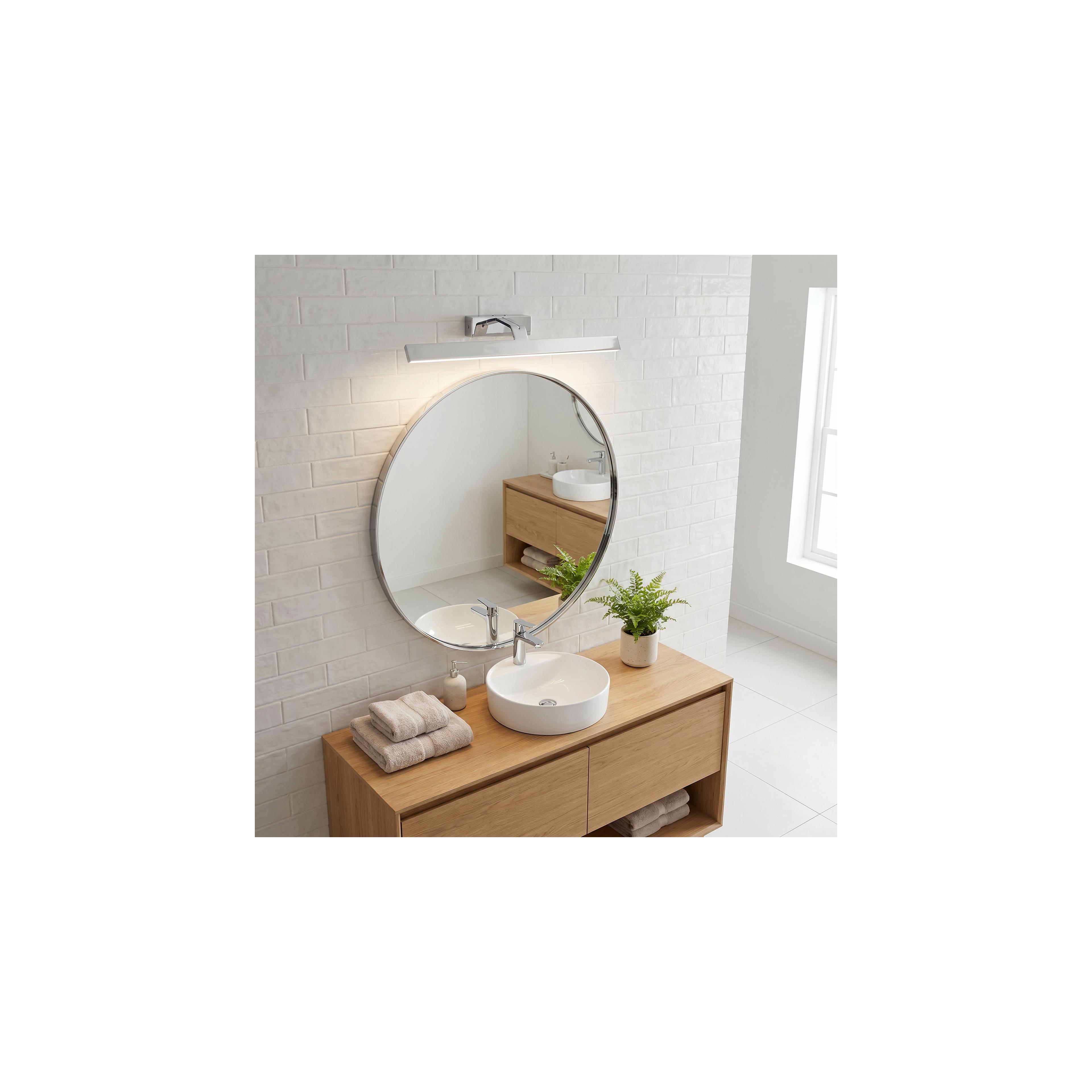 Kopalniška stenska LED svetilka SWE002-1W 58cm CHROME