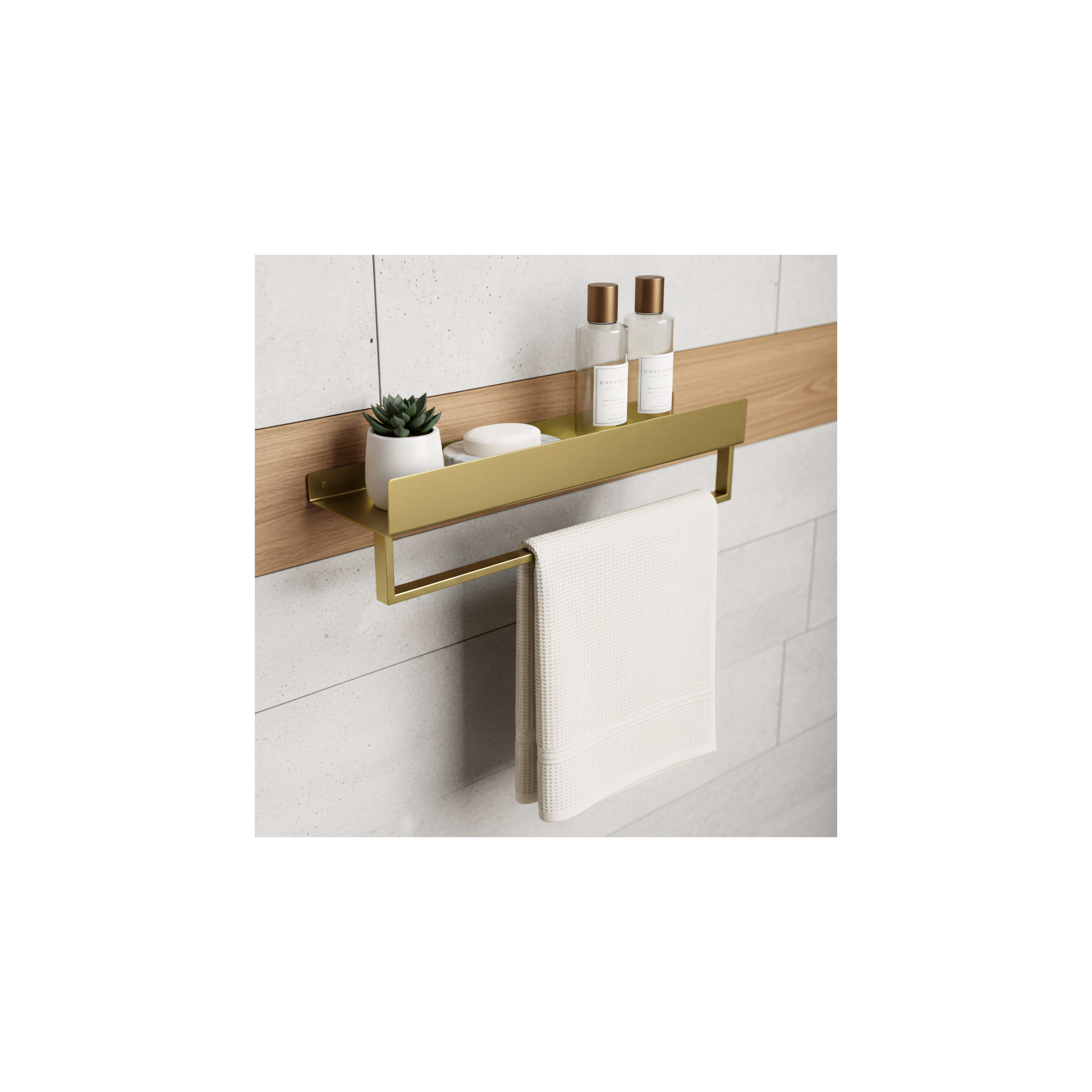 Kupaonska polica SF01 60cm gold brush