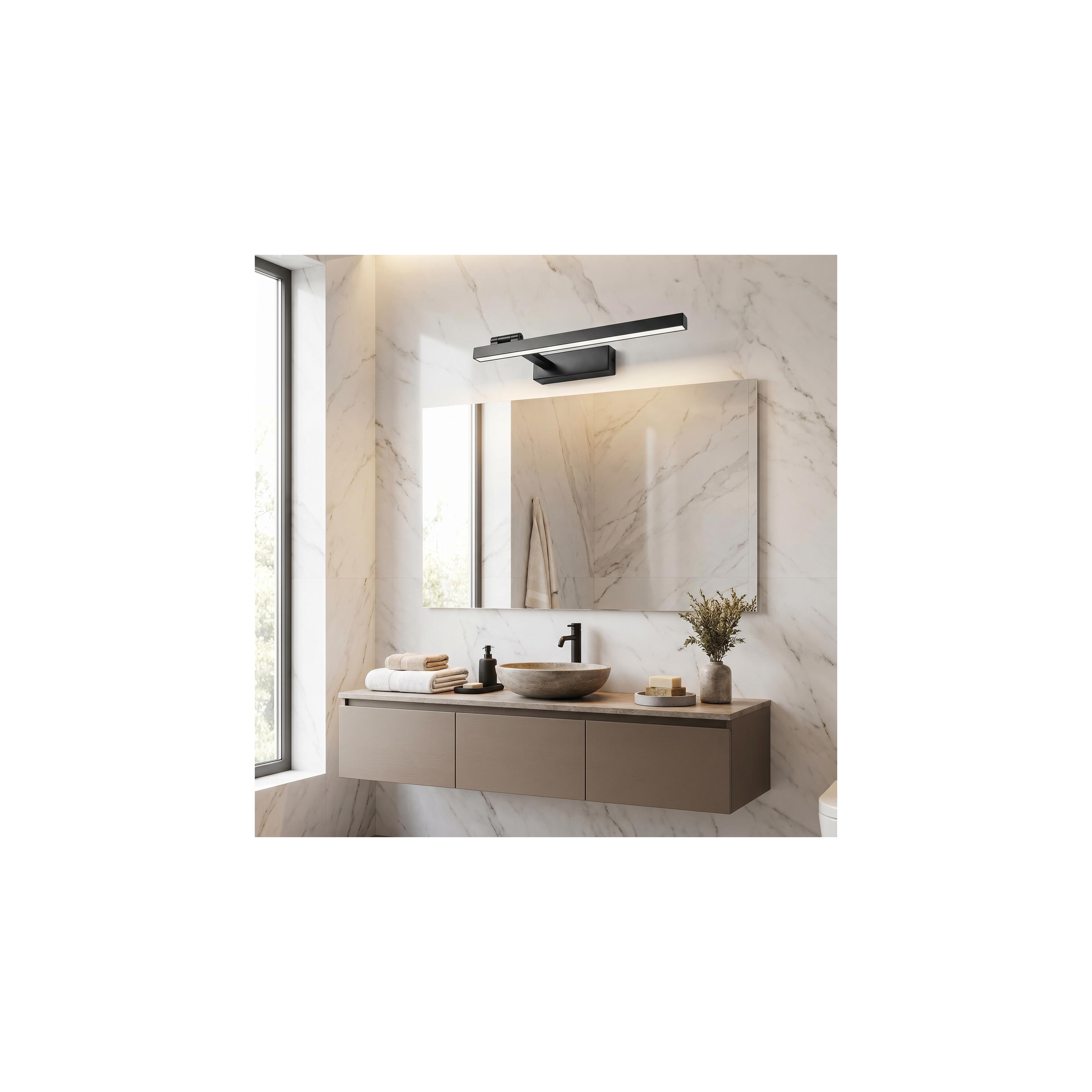 Vannitoa seina LED-valgusti SWE034-1W 40cm BLACK