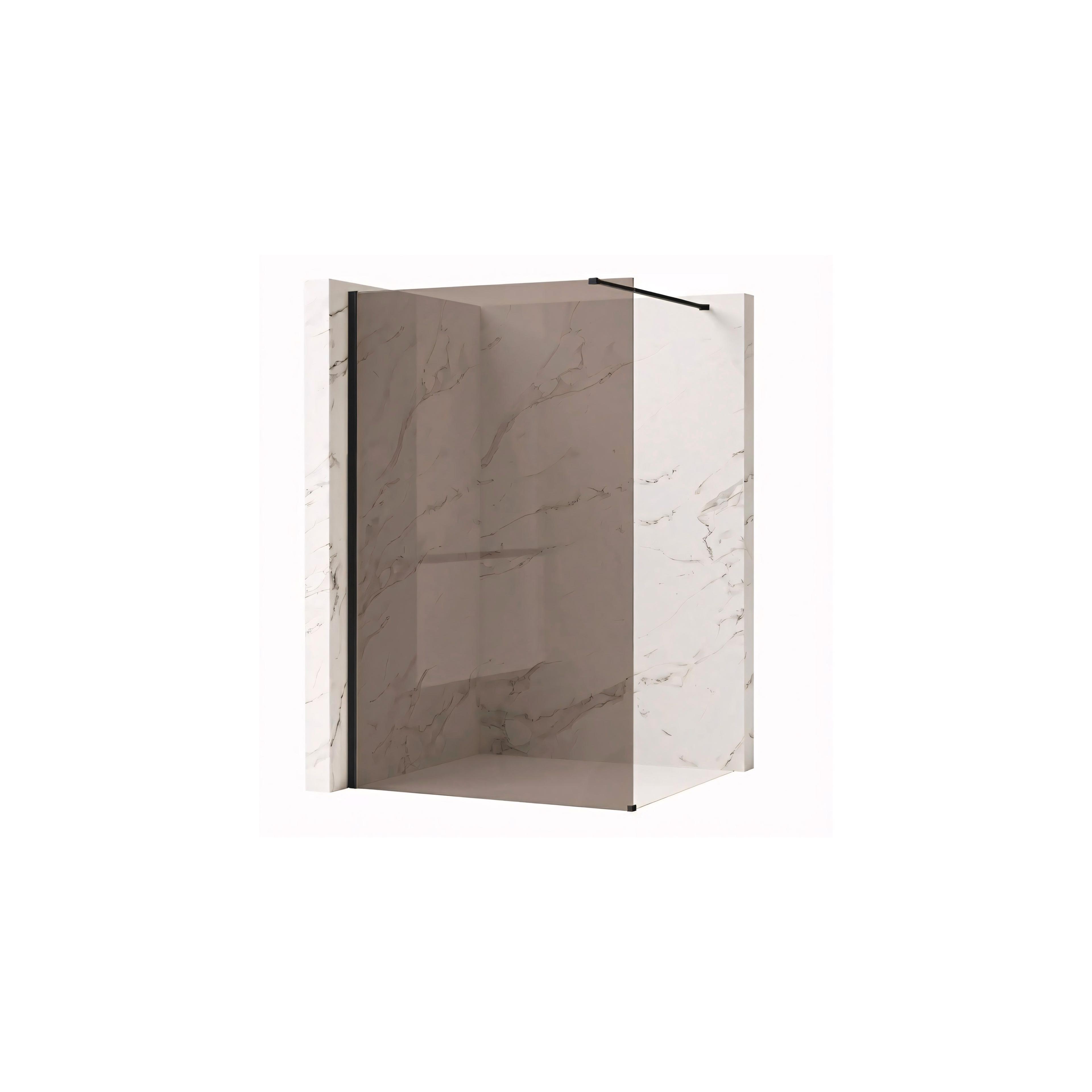 Kabina prysznicowa Walk-In Rea Flexi Brown / Black 90