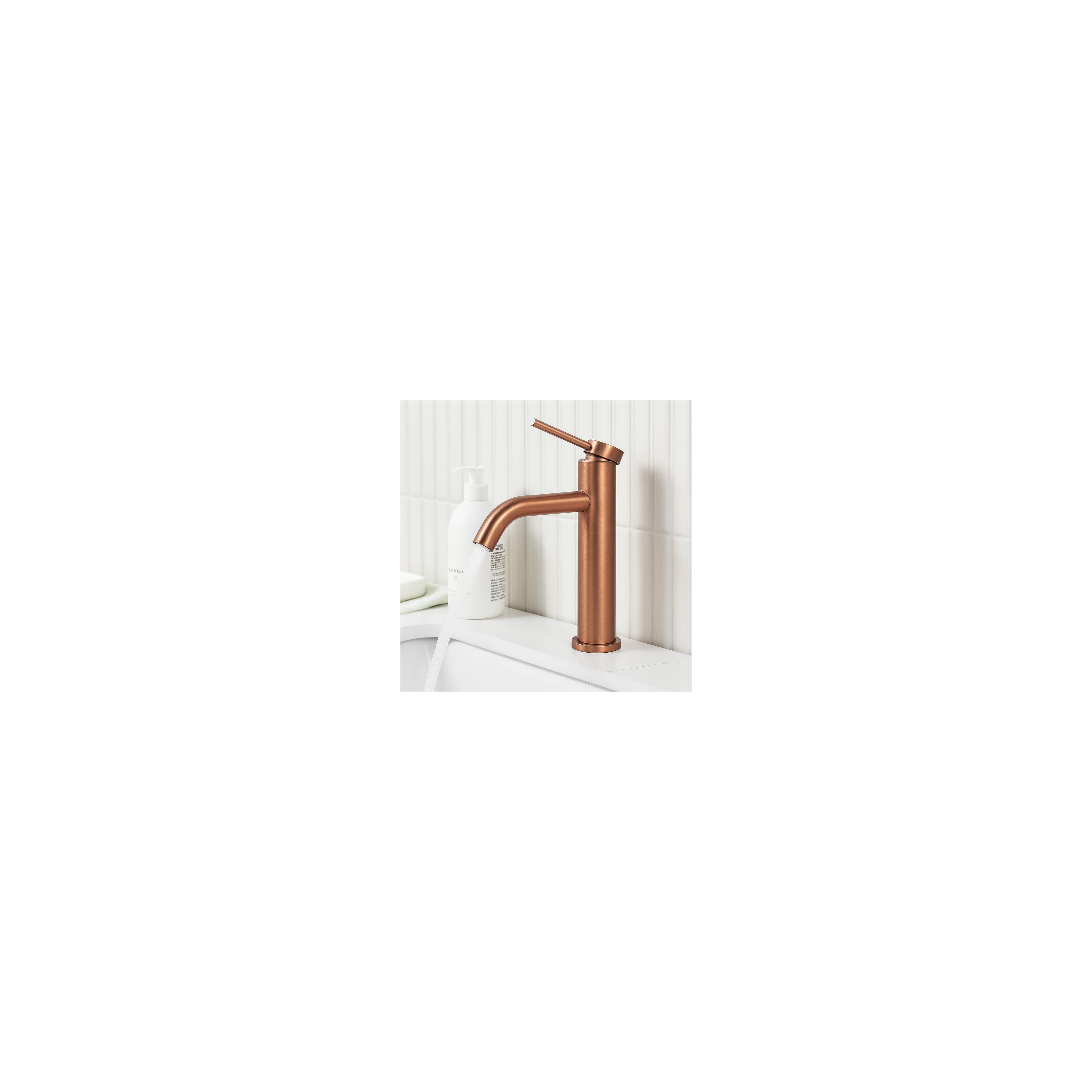 Βρύση νιπτήρα REA CLIF Brush Copper Low