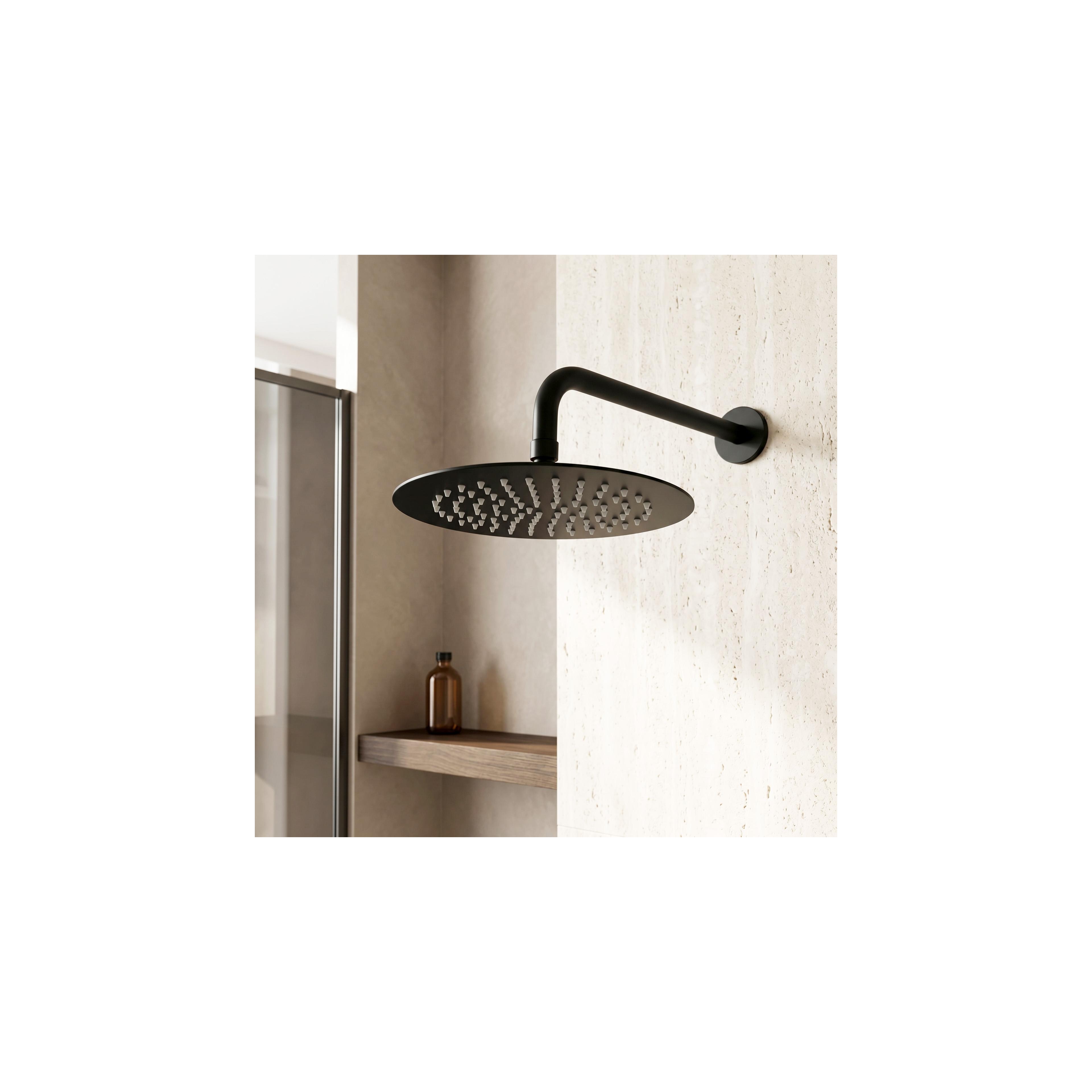 Στρογγυλή κεφαλή ντους REA JS-P014B 25cm Black