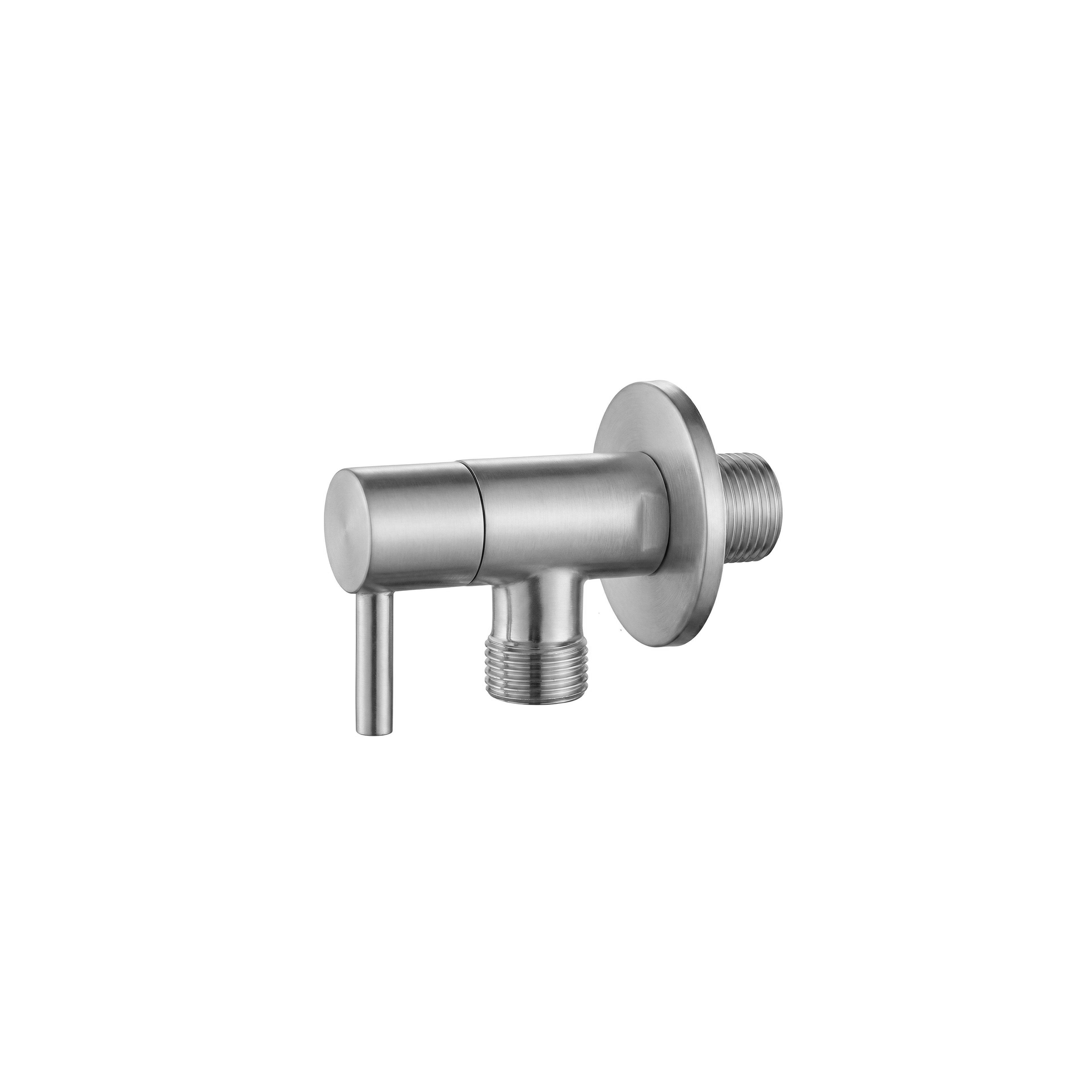 Ugaoni ventil 1/2" x 3/8" Brush Nickel