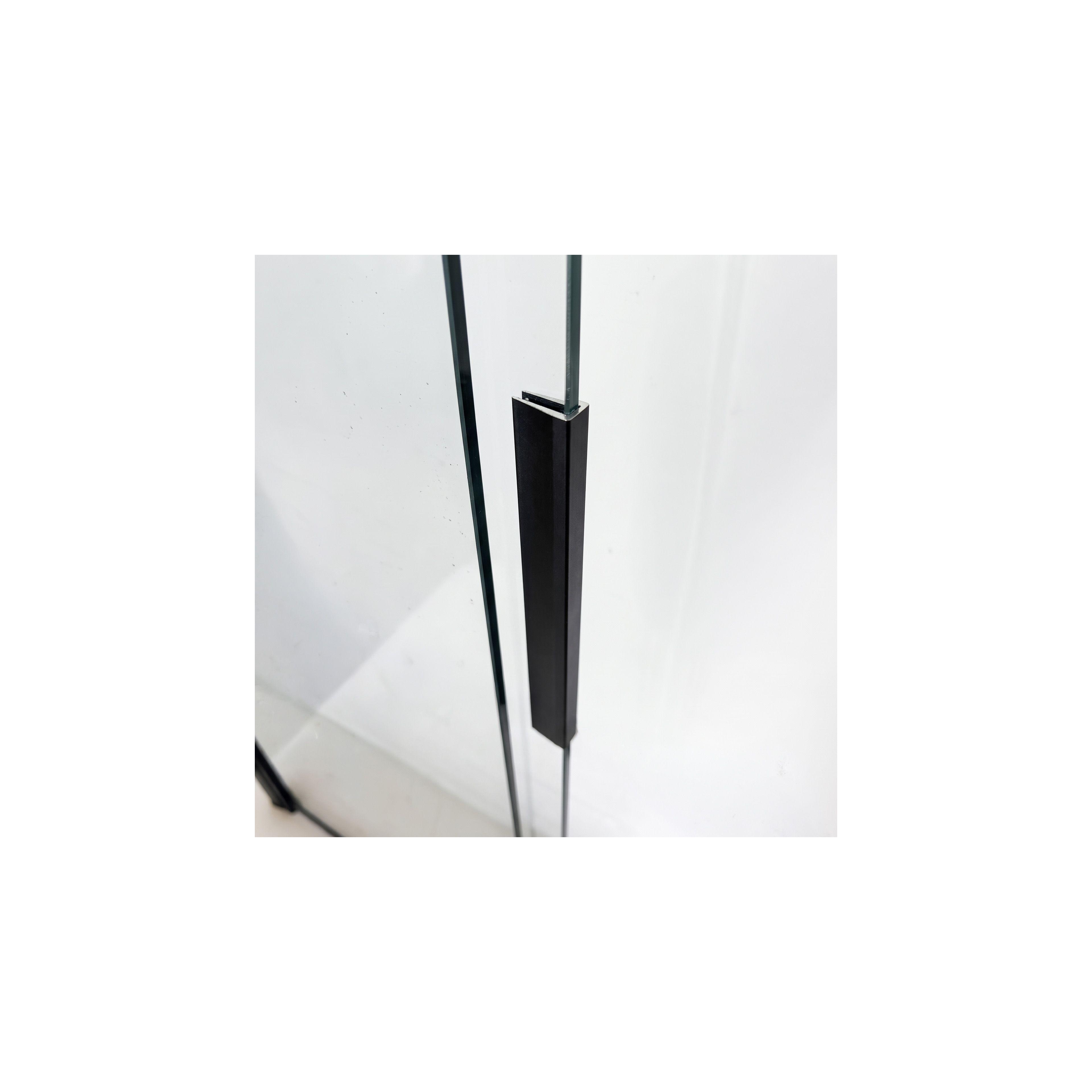 Paravento vasca scorrevole REA Dario Black 120