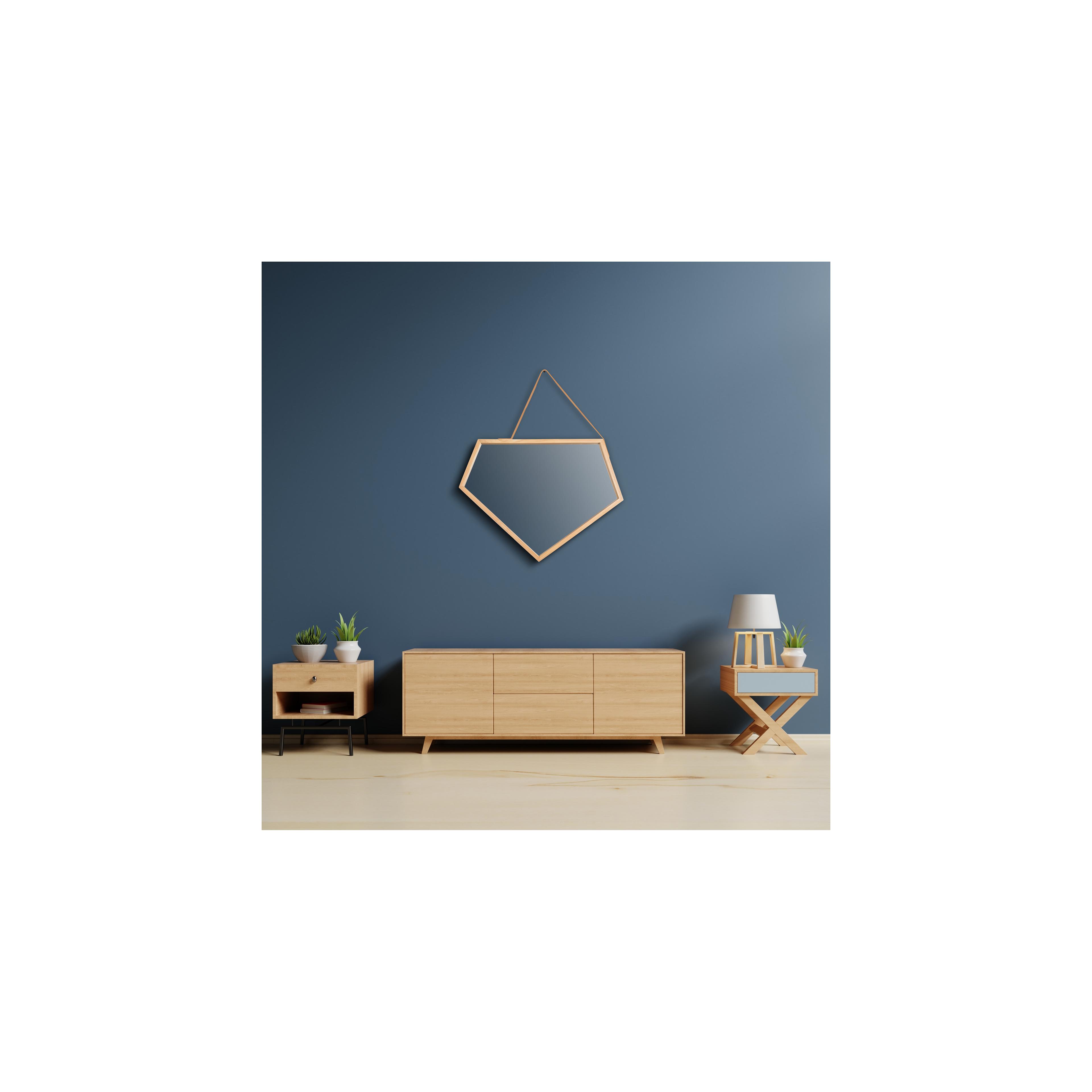 Miroir asymétrique avec corde 49 cm YMJZ20216