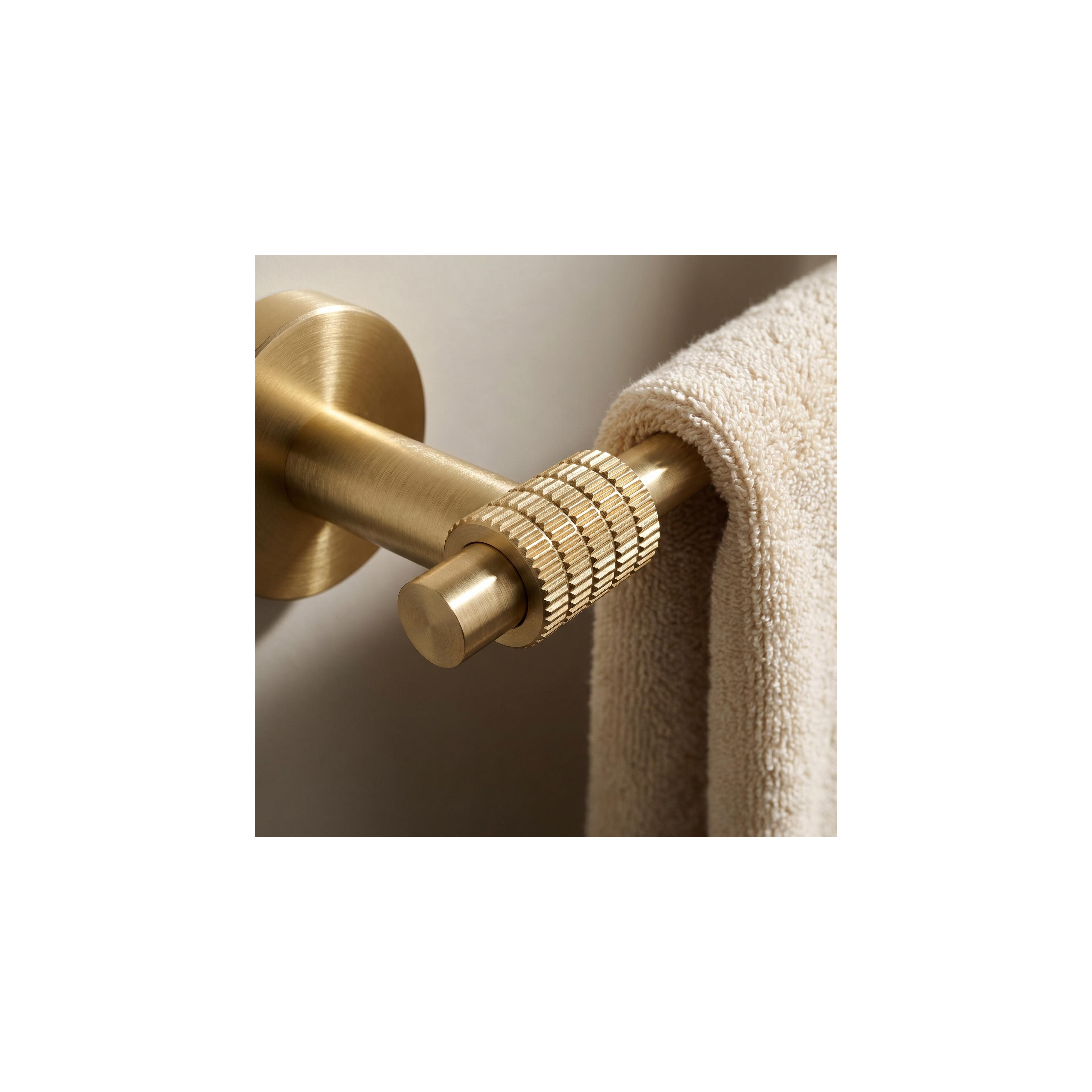 Yksivartinen kylpyhuoneripustin 29106 Riwon Brush Gold