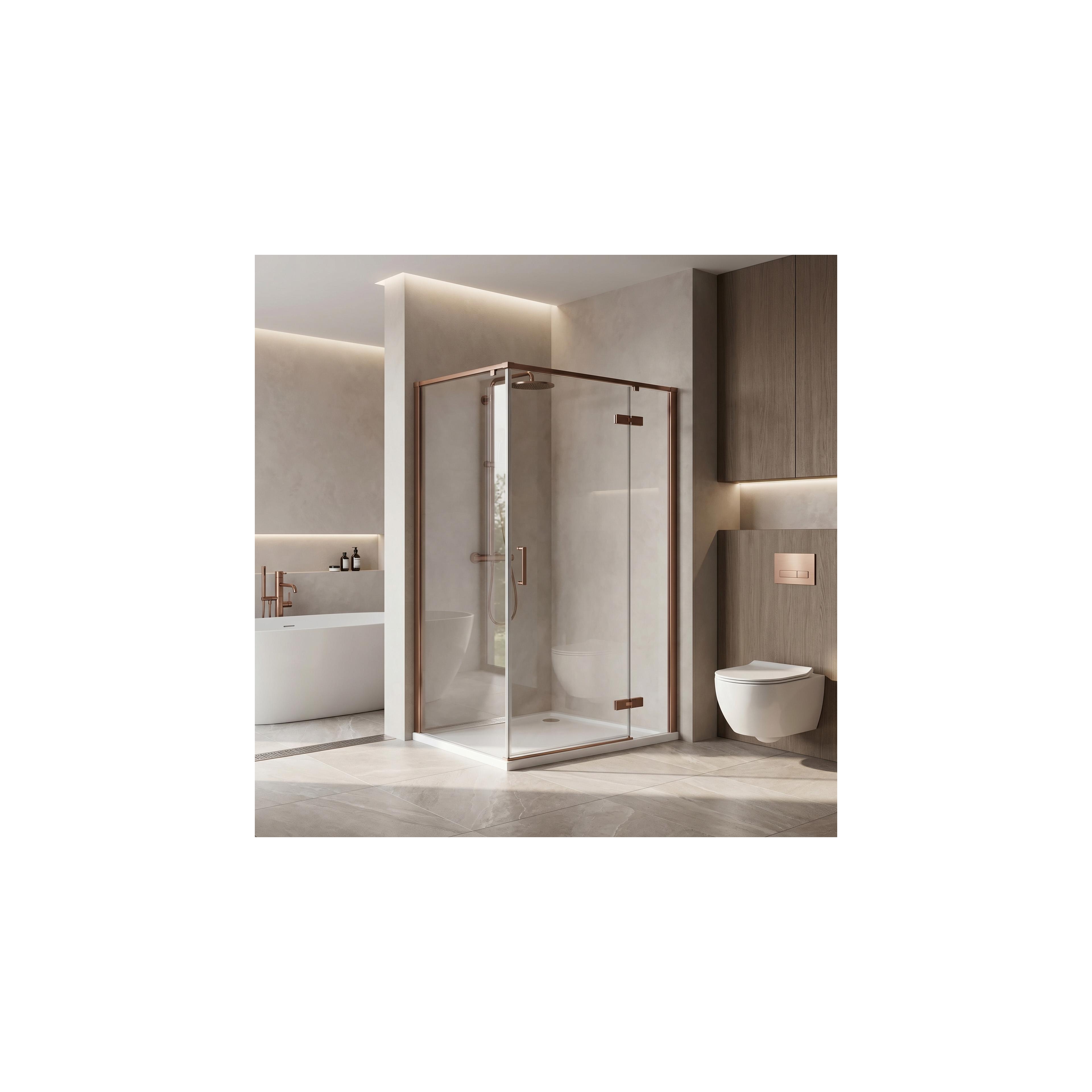 Duschkabin Rea Bruno 120x90 Brush Copper
