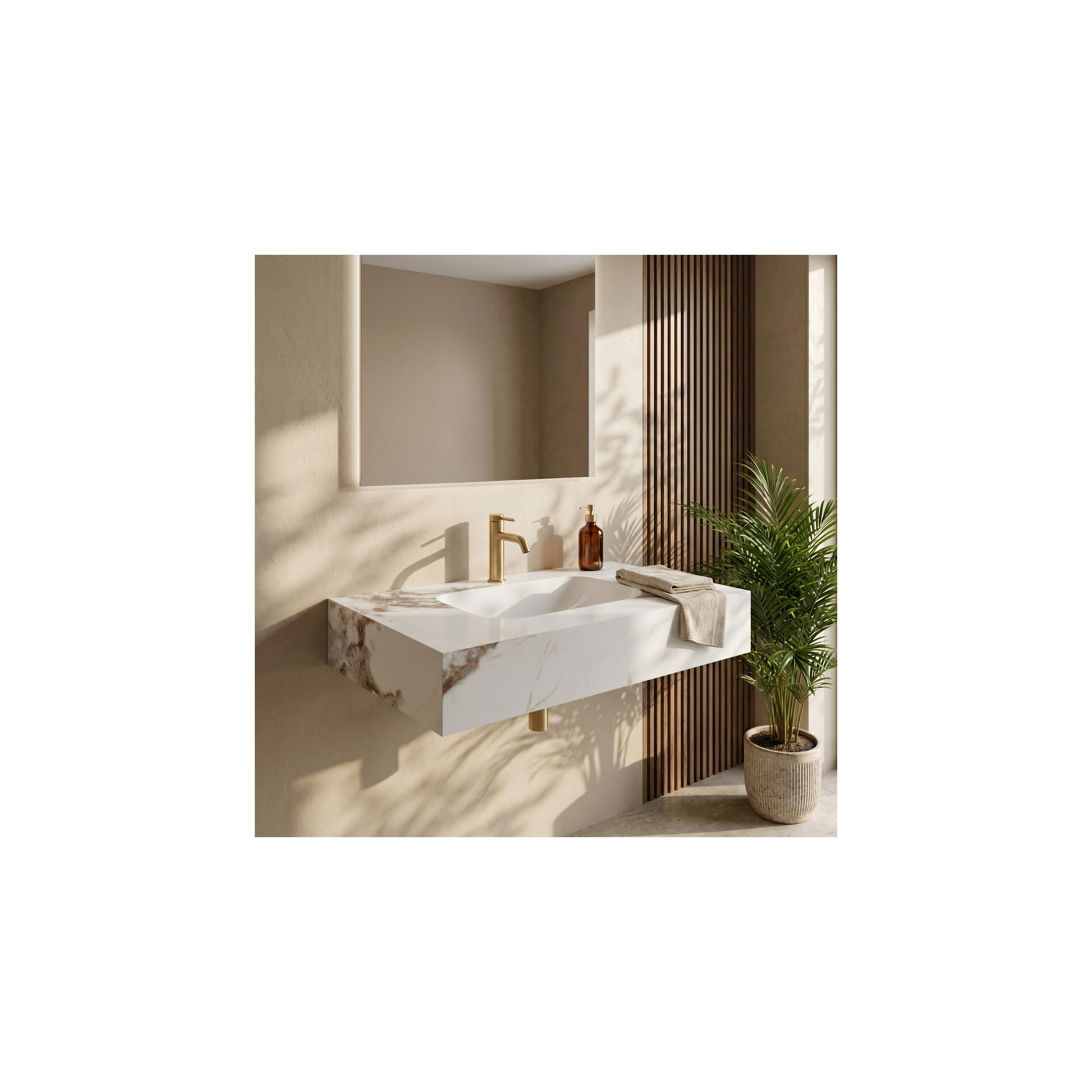 Lavabo suspendu Rea Aresa Cold Jade 80