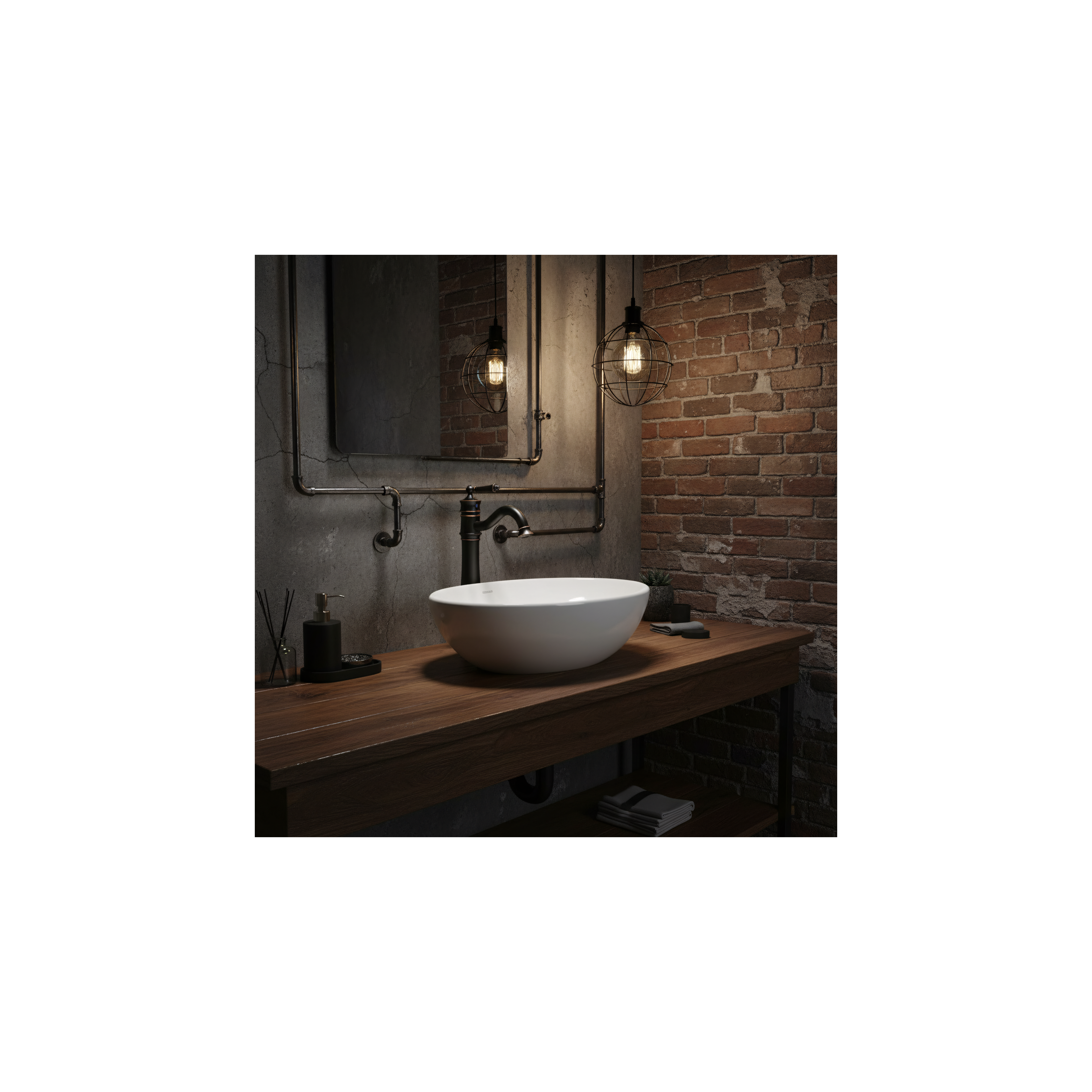 Robinet de lavabo Rea Vintage Old Black High